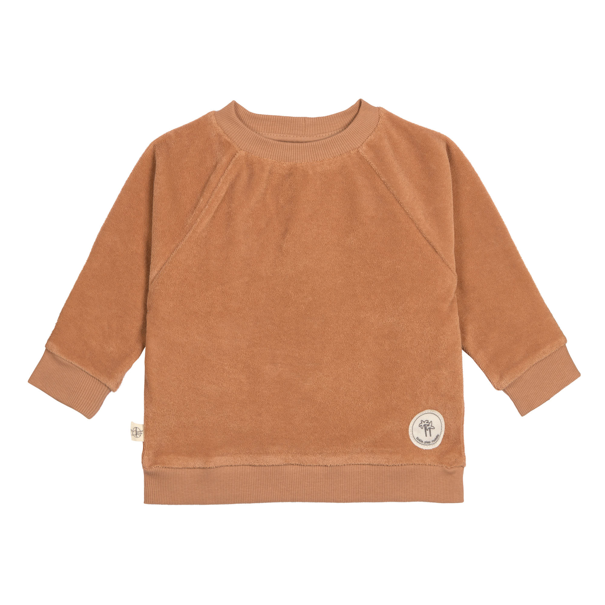Frottee Sweater Kinder, Karamell