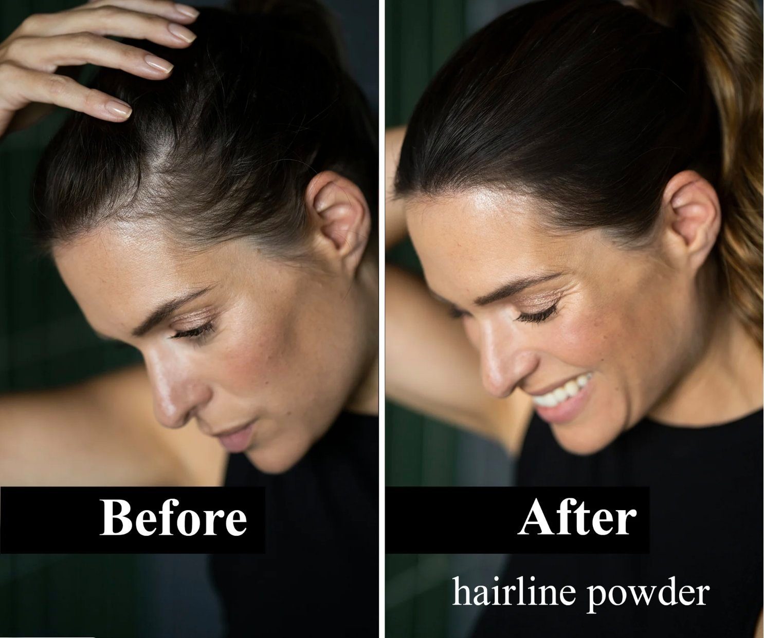 Leon Miguel Haaransatz-Farbpuder Hairline Powder - Haar Concealer zum Ansatz kaschieren - 4g, Ohne Rückstände