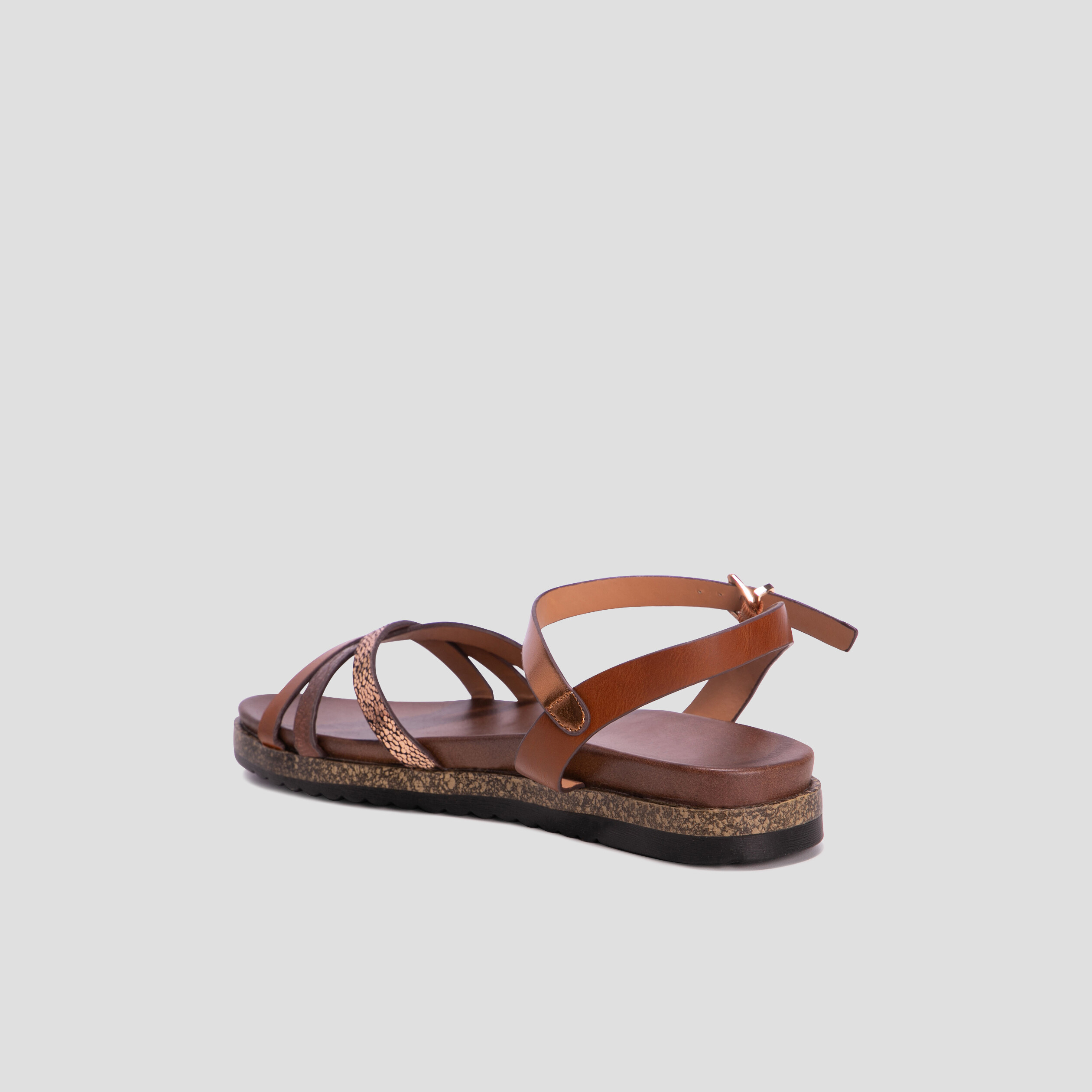 Sandales plates LH marron femme | La Halle