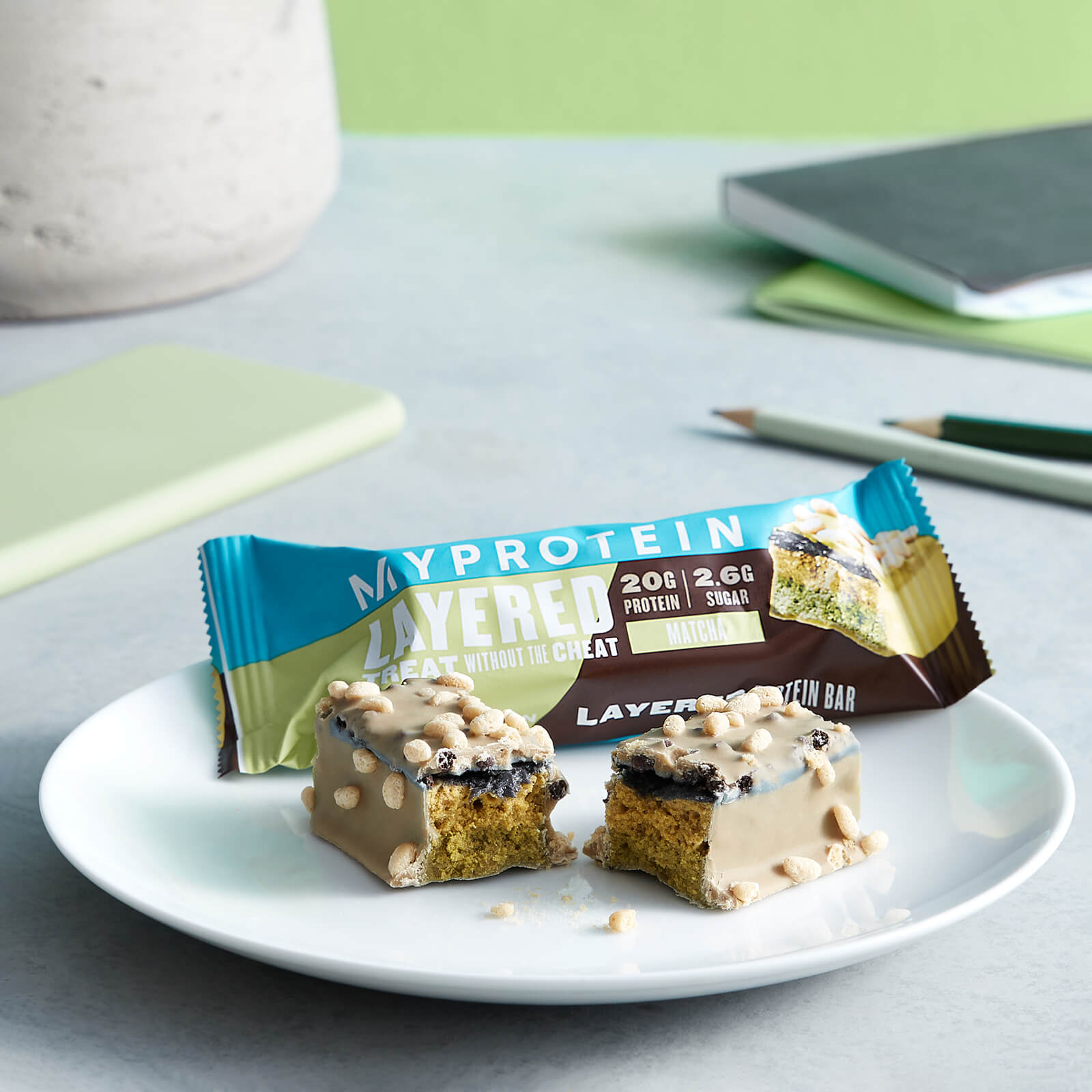 Retail Layer Bar, Matcha, 12 x 60g