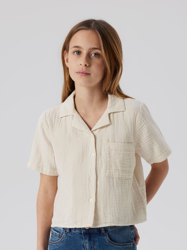 name it Kurzarmbluse NKFJASMIN SHORT SHIRT in summer sand günstig kaufen