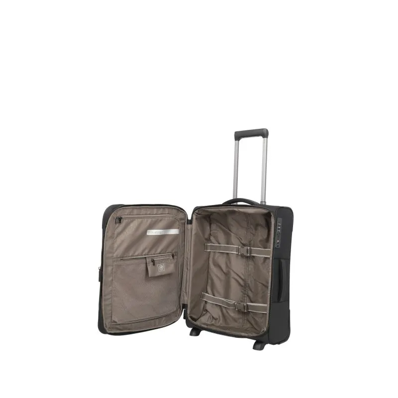 Travelite CROSSLITE Bordtrolley S mit 2 Rollen (54 cm) - Schwarz