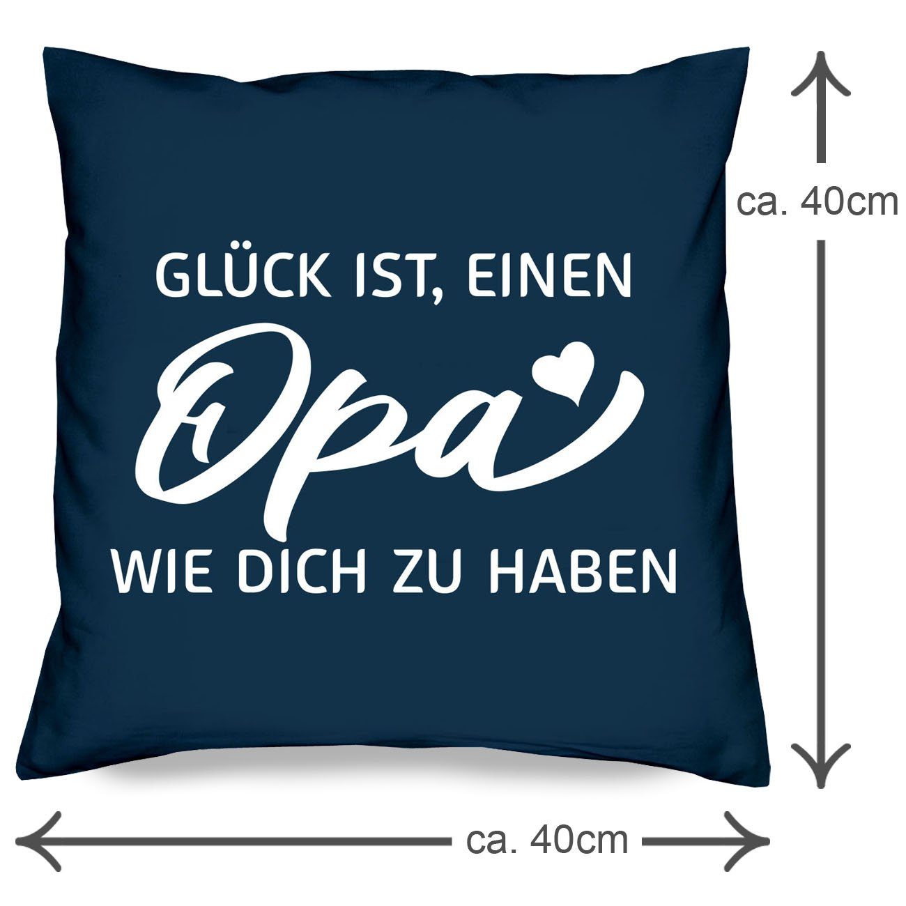 Soreso® Dekokissen Geschenk für Oma und Opa Weihnachten Kissen-Set Weihnachtsgeschenk, Geschenk-Set
