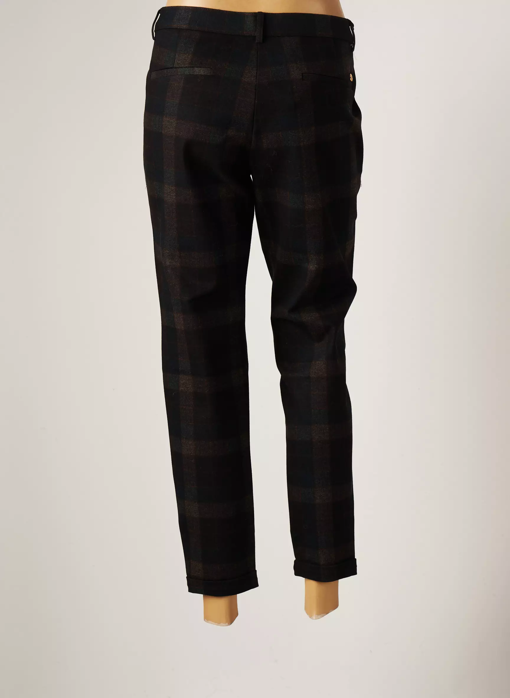 Lcdn Pantalons Droits Femme couleur gris