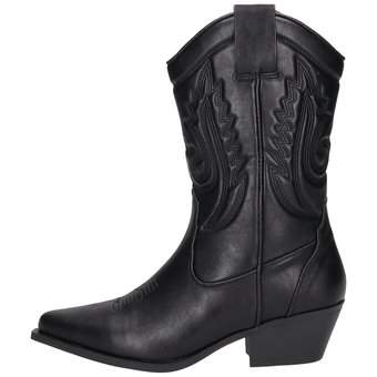 Barbarella Cowboy Boots in schwarz
