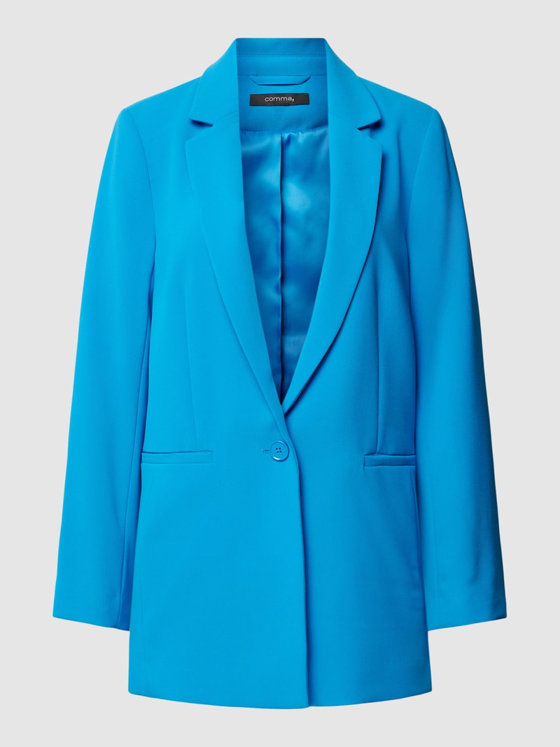 Blazer mit Knopfverschluss in royalblau