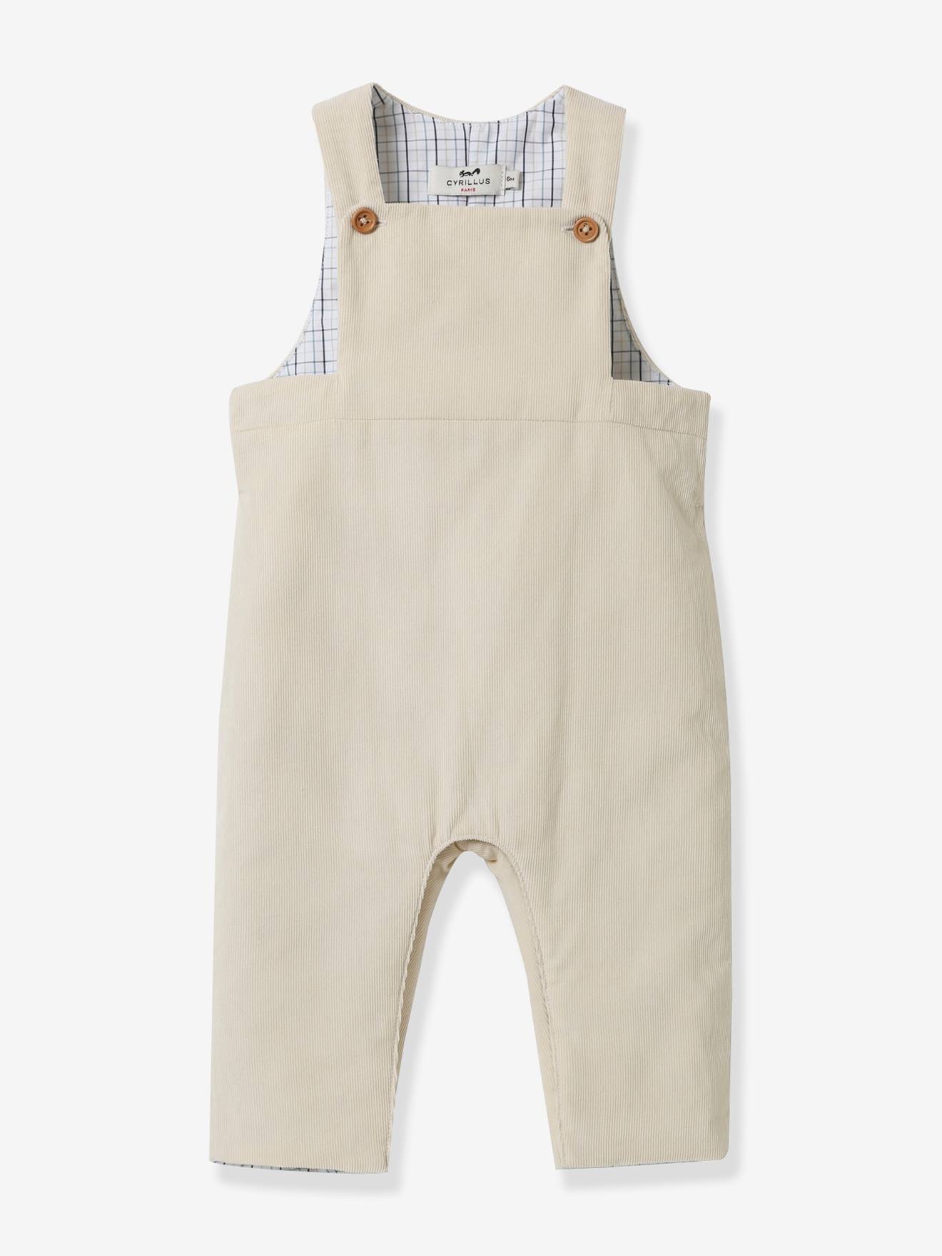 Salopette bébé en velours CYRILLUS marine