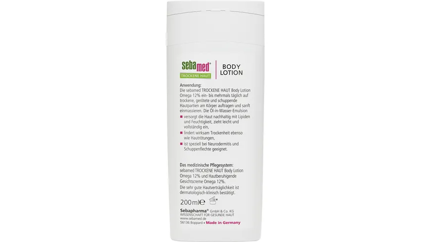 Sebamed Trockene Haut Omega 12% Body Lotion 200 ml
