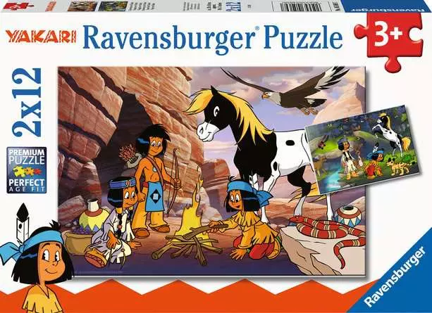 Kinderpuzzle ab 3 Jahren - Unterwegs mit Yakari - 12 Teile