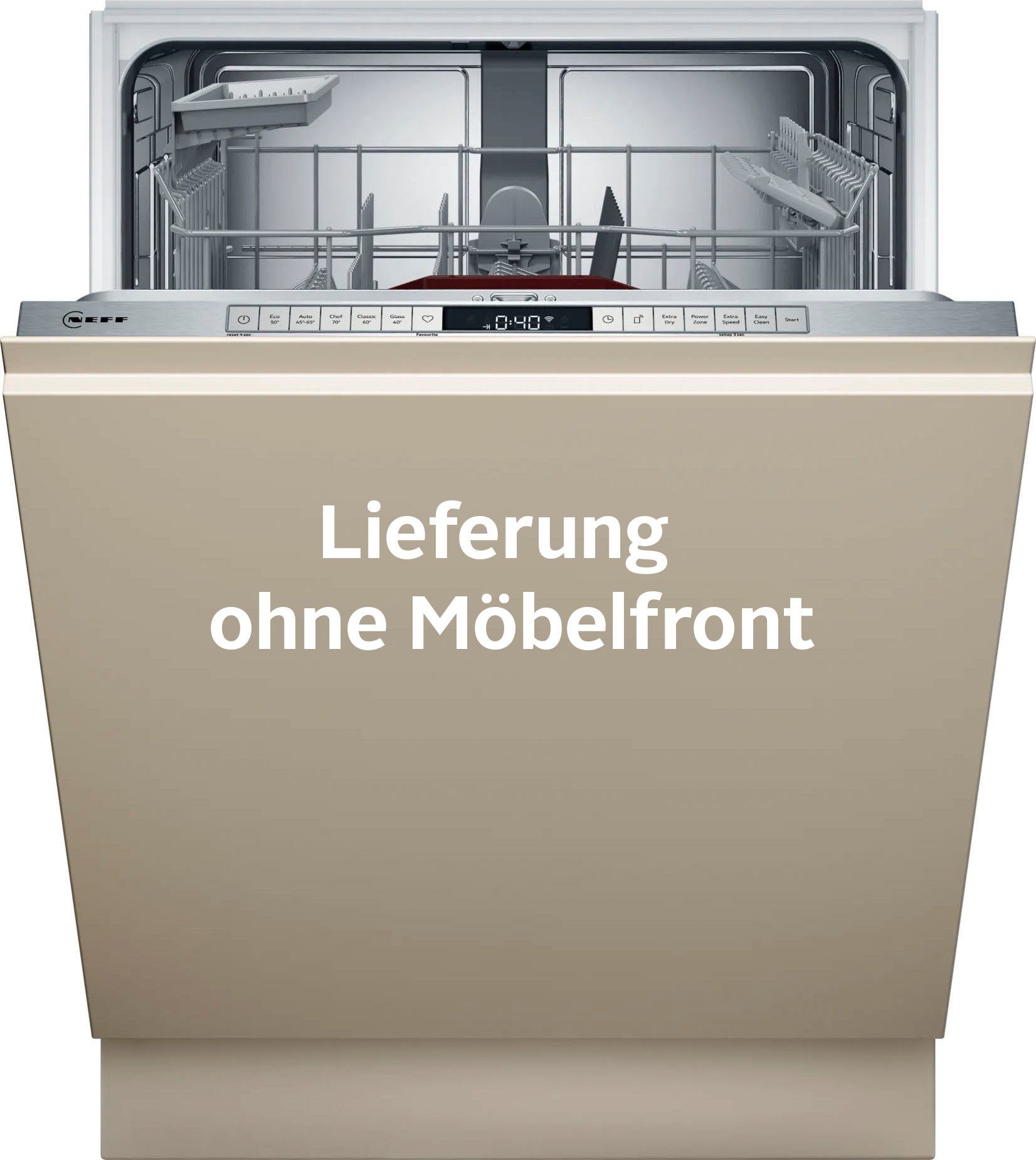 NEFF vollintegrierbarer Geschirrspüler N 70, S155EAX08E, 13 Maßgedecke