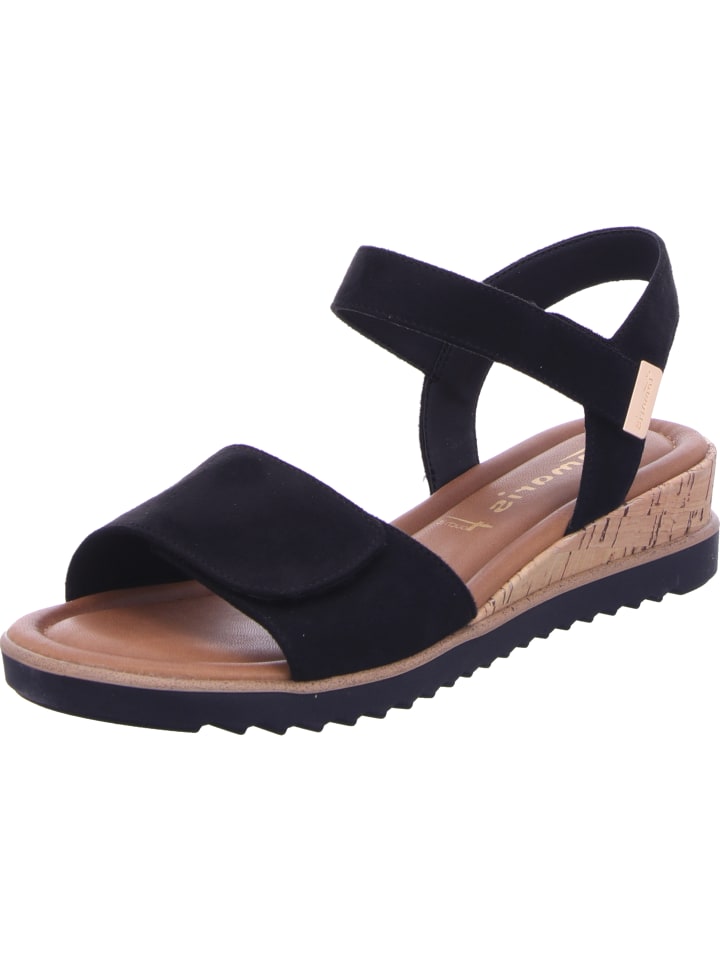 Tamaris Keilsandalette in schwarz günstig kaufen