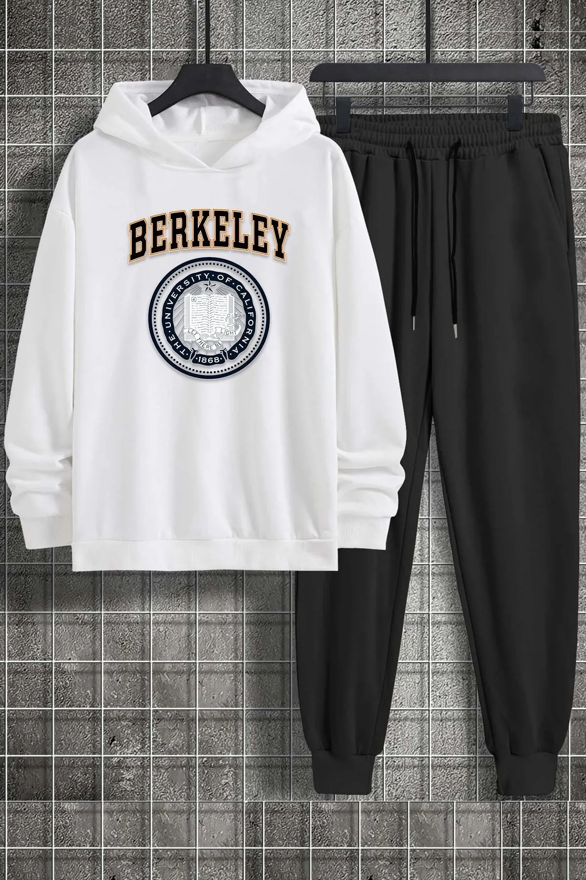 uyguntarz  Bedrucktes Unisex-Trainingsanzugset „Berkeley“.