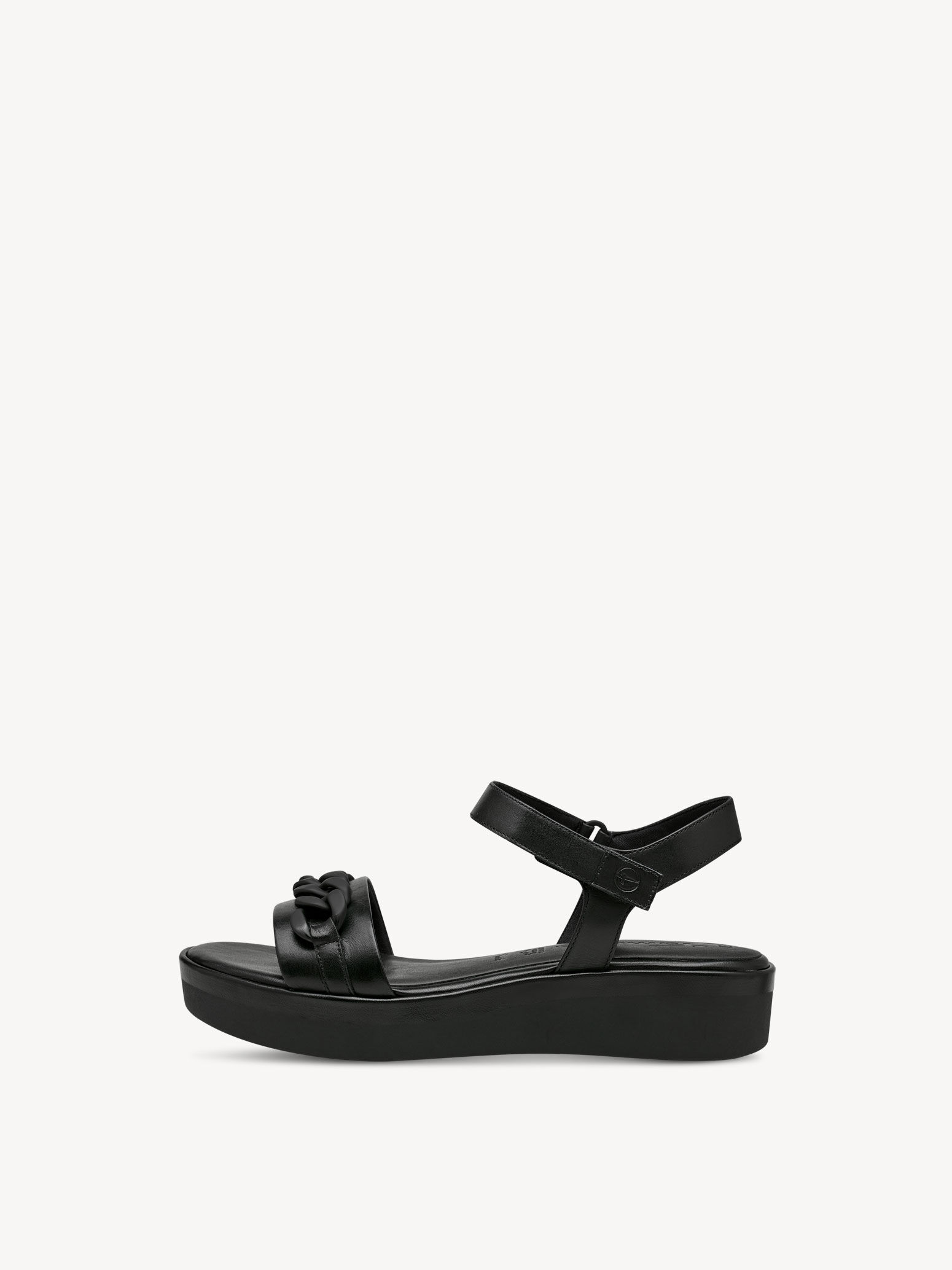Sandale en cuir - noir