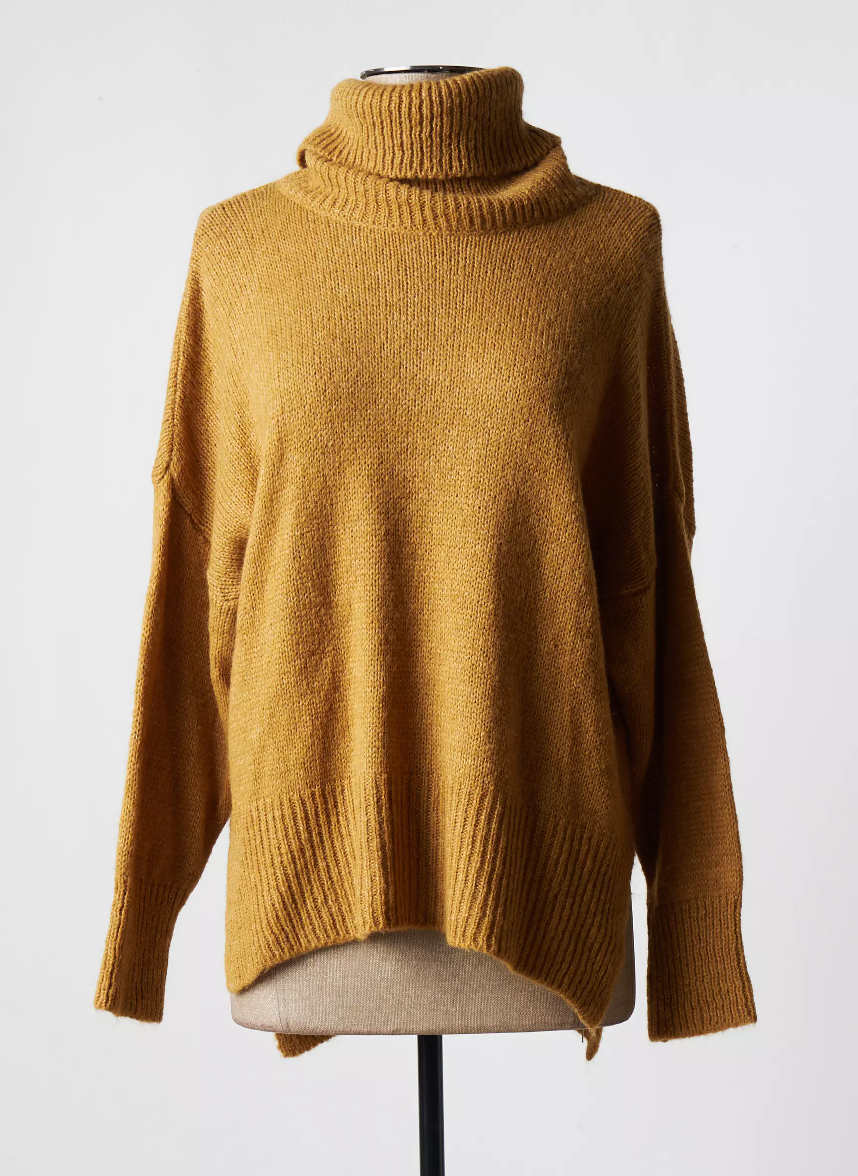 Lola Espeleta Cols Roules Femme couleur beige