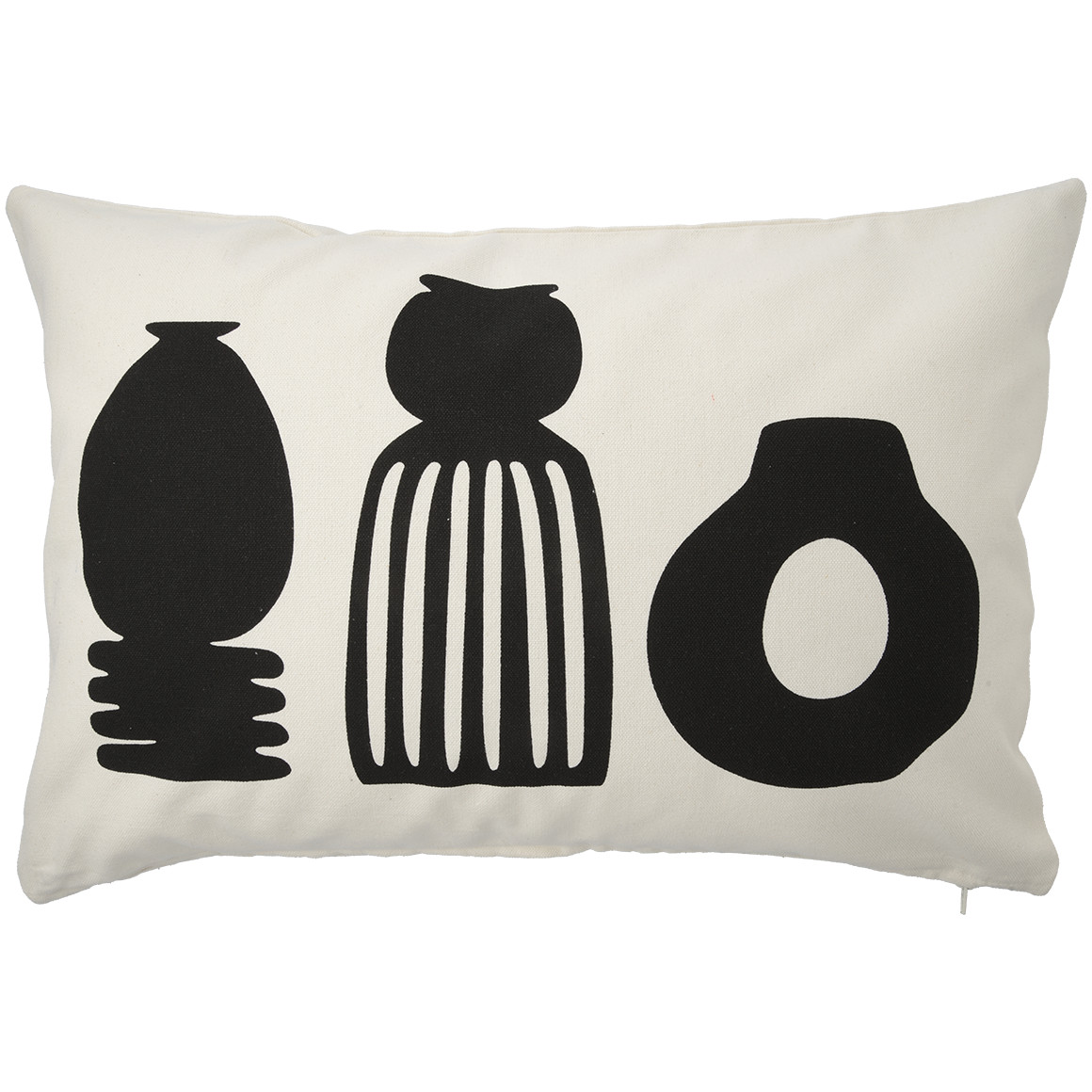 Kissenhülle mit schwarzem Print