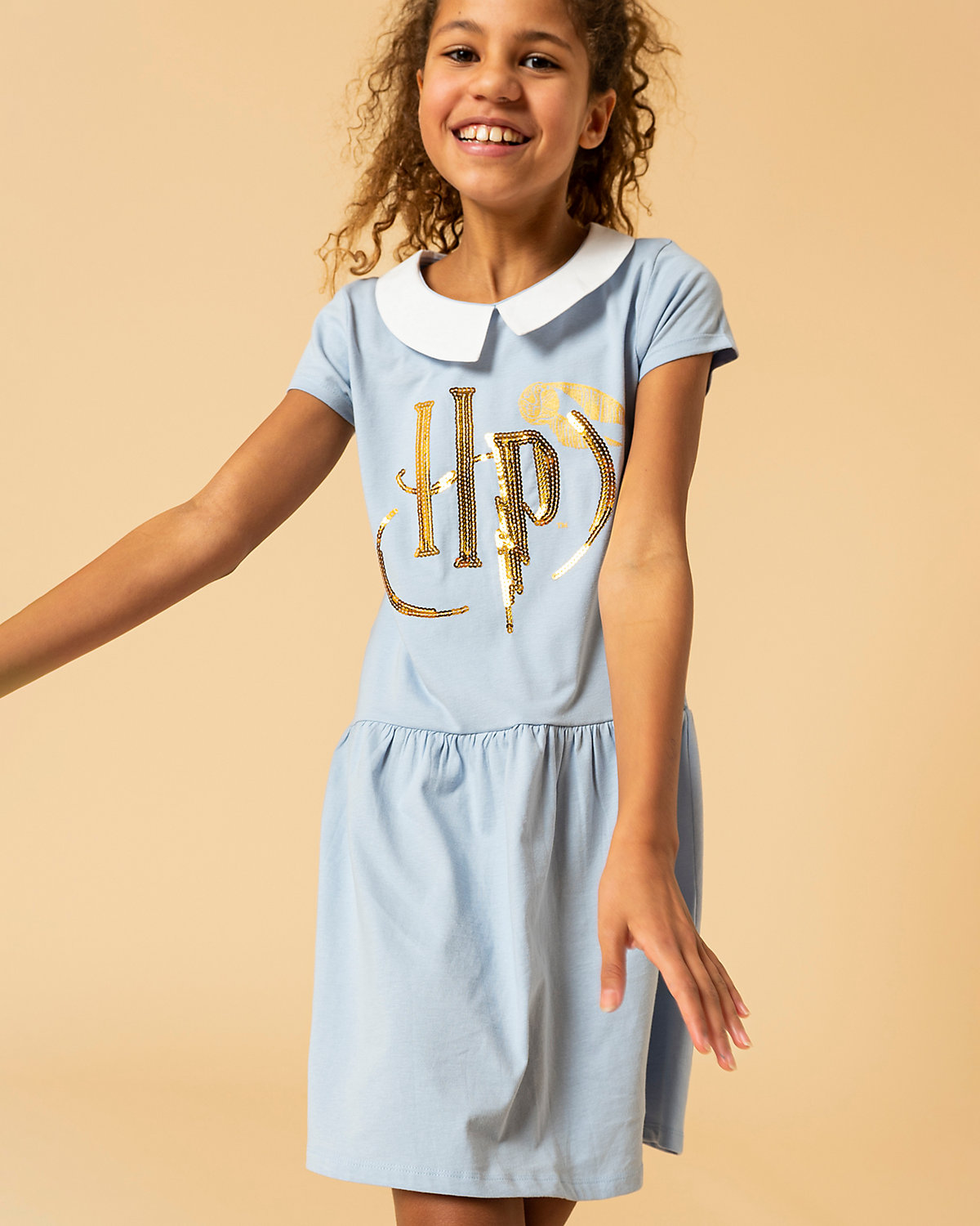Harry Potter Kinder Jerseykleid, Pailletten