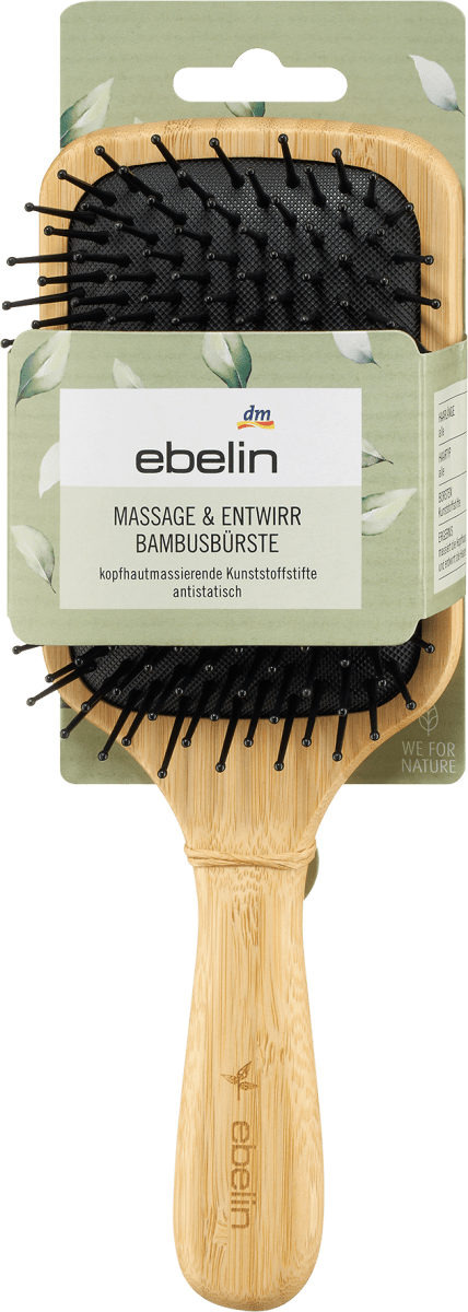 Massage & Entwirr Bambusbürste, 1 St