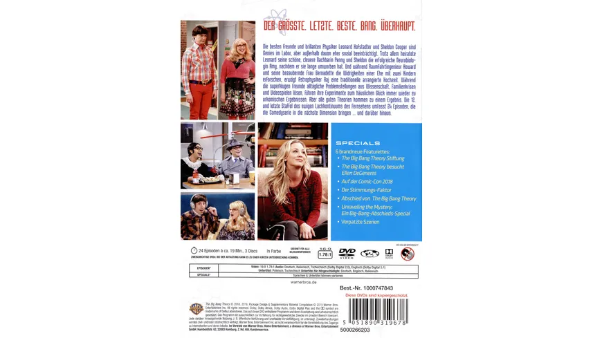The Big Bang Theory - Staffel 12  [3 DVDs]