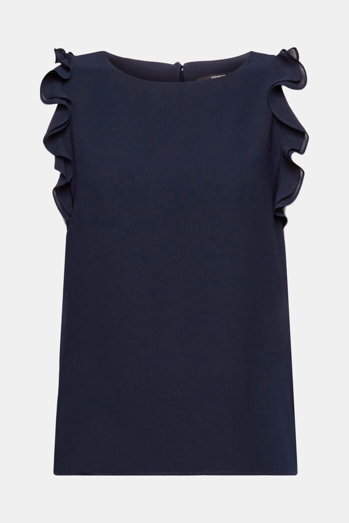 Chiffonbluse mit Rüschen