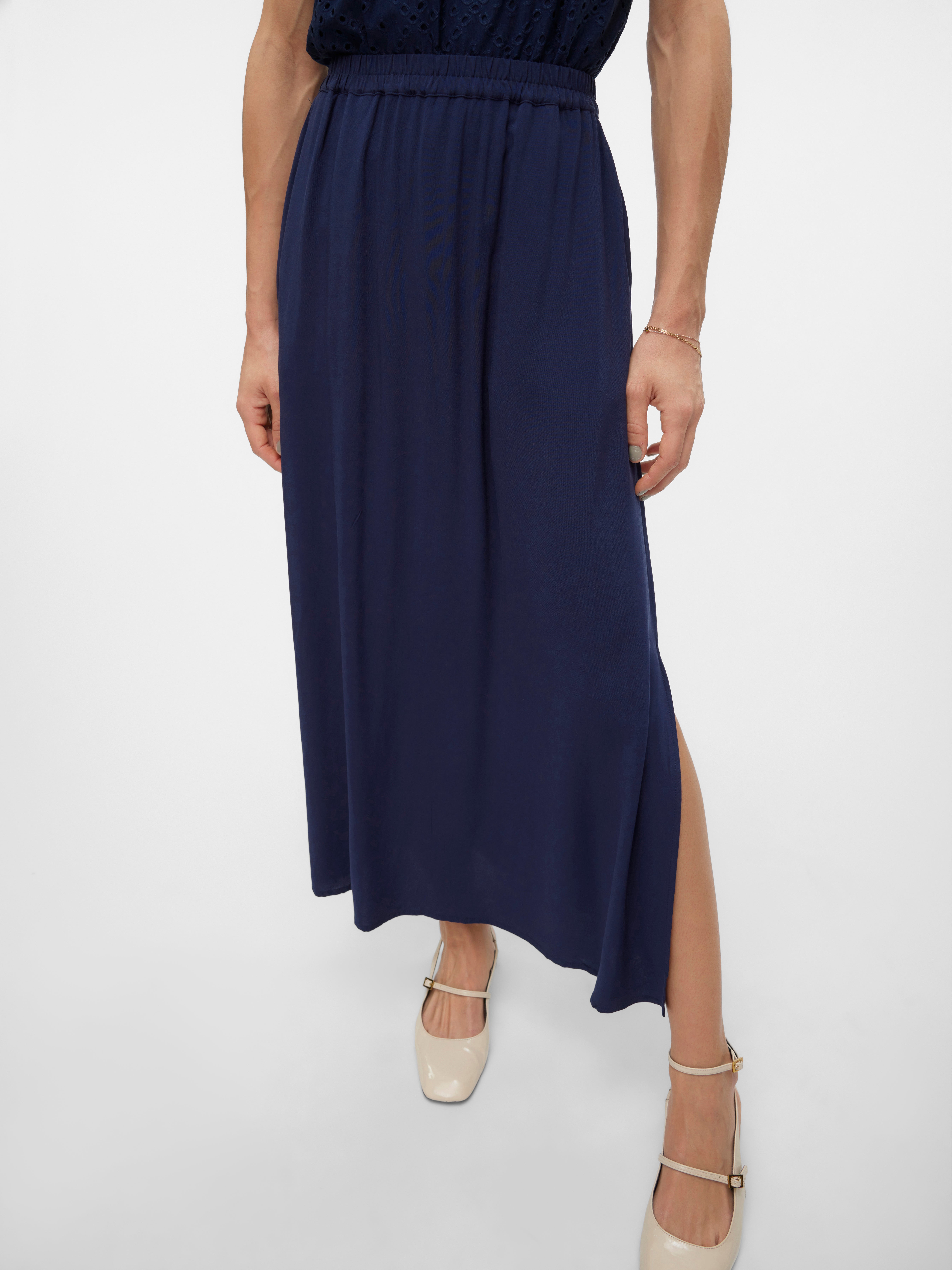 VMEASY Hohe Taille Langer Rock