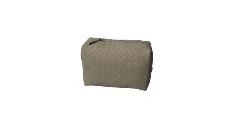 KANIA Kosmetiktasche Boxform Grau grau