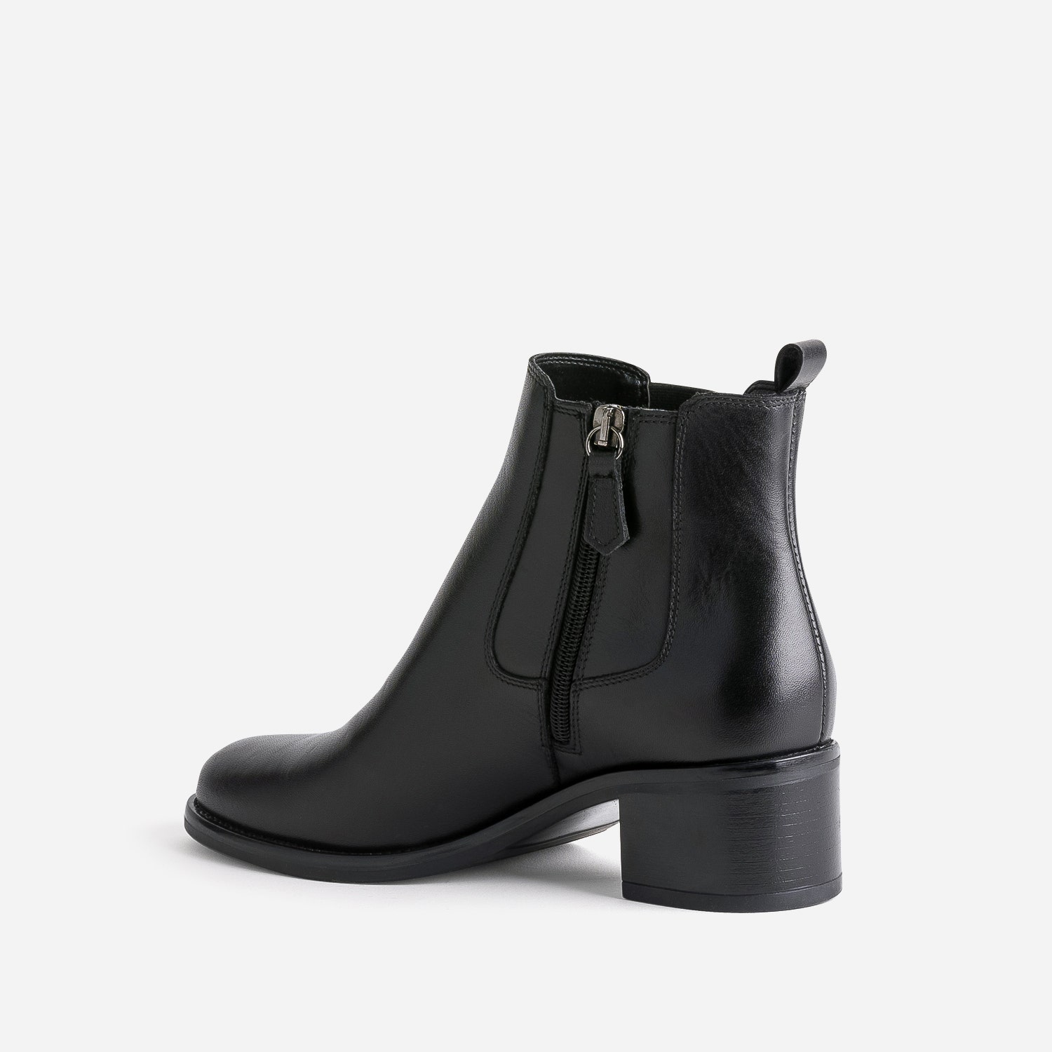 Boots noir en cuir