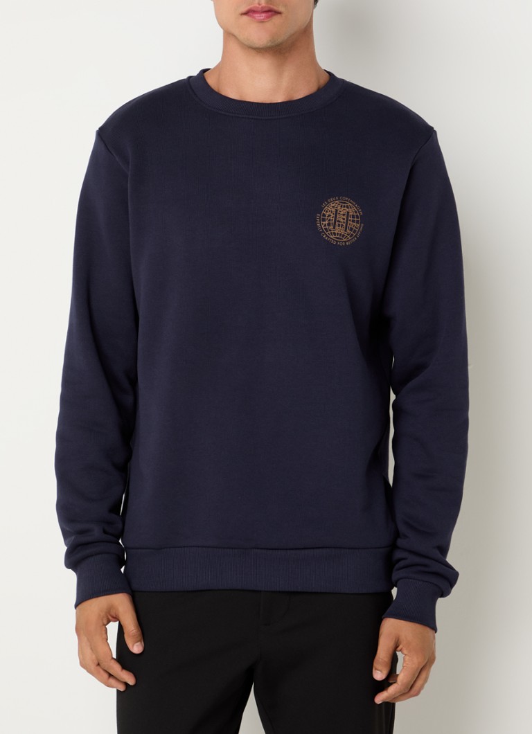 Les Deux Globe sweater with front and back print