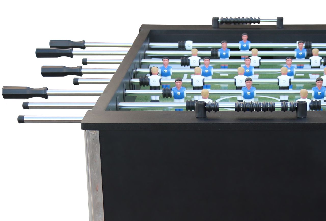 L.A. Sports LA Sports Kicker Table 5“ Profi Kickertisch schwarz verchromte Spielstangen