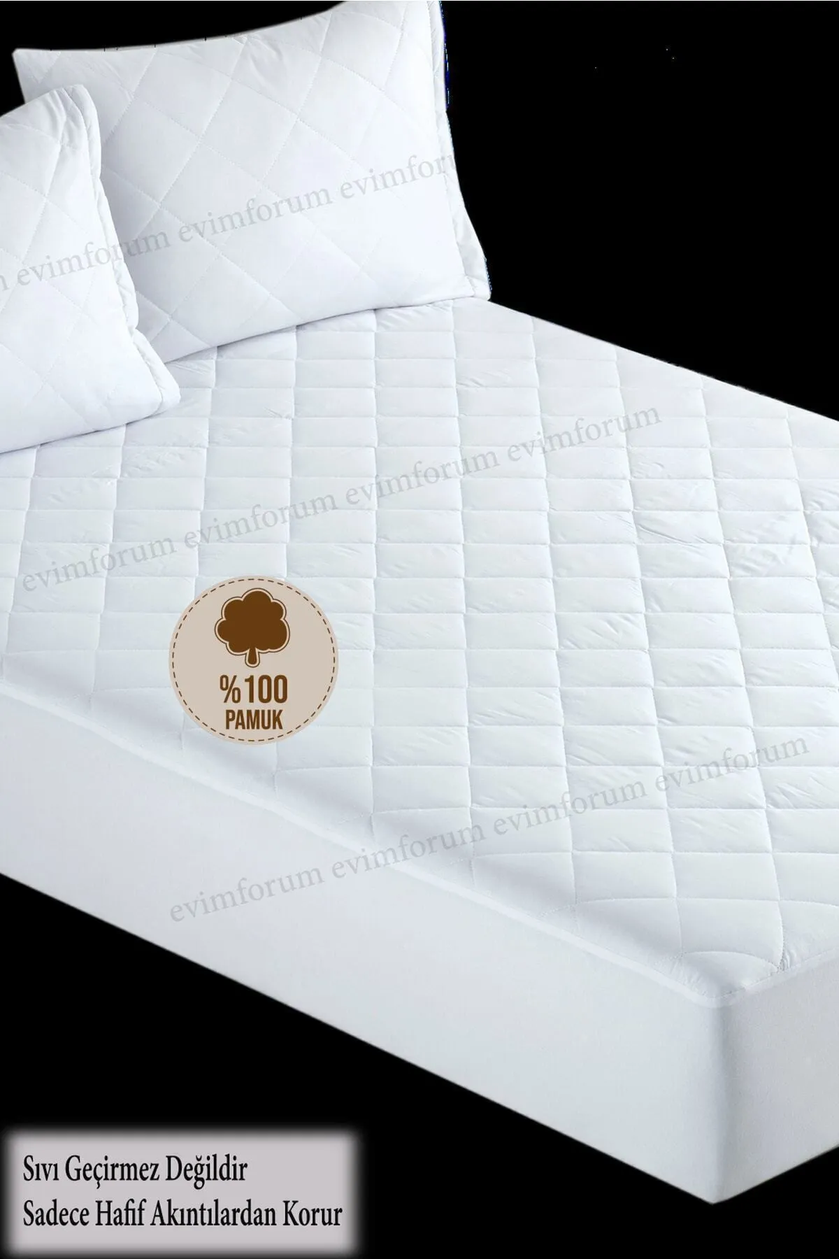 Formeya  Pamukkale-Matratze, gesteppter Matratzenschoner, Matratzenschoner aus 100 % Baumwolle