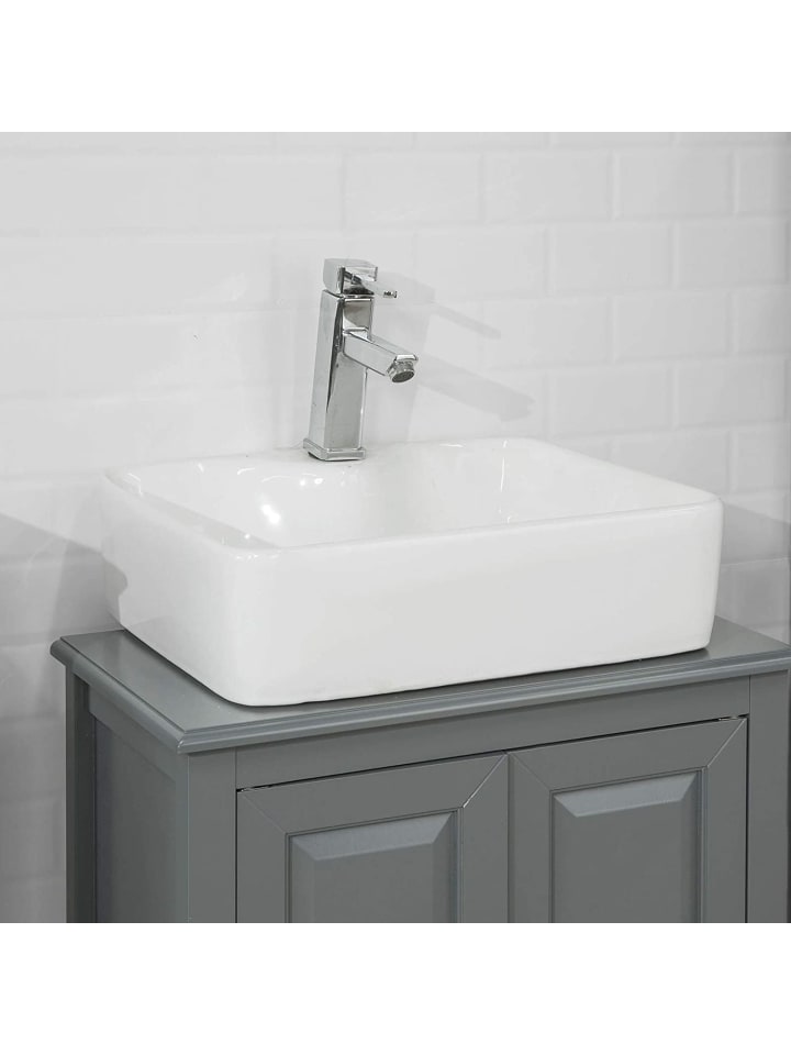 SoBuy Waschbeckenunterschrank in Dunkelgrau - (B)60 x (H)62 x (T)30cm günstig kaufen onesize