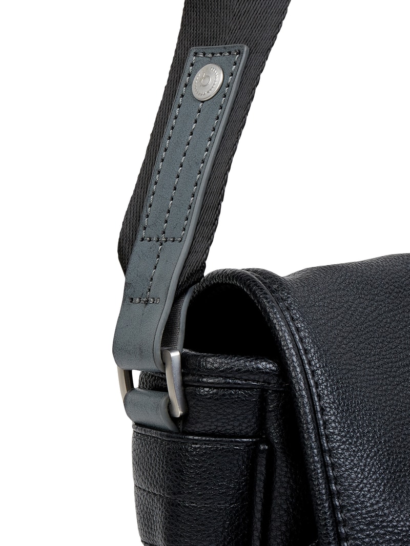 Messenger Bag mit Multimediafach Modell 'Moto' in schwarz