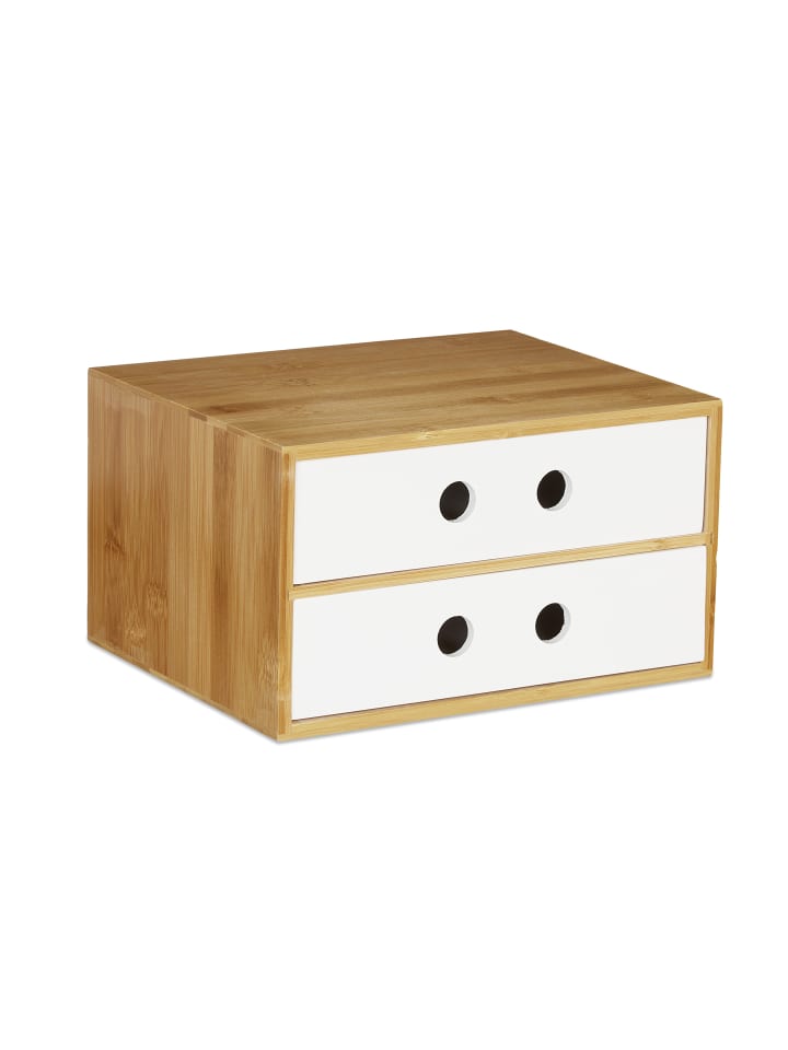 relaxdays Schreibtisch Organizer in Weiß günstig kaufen onesize
