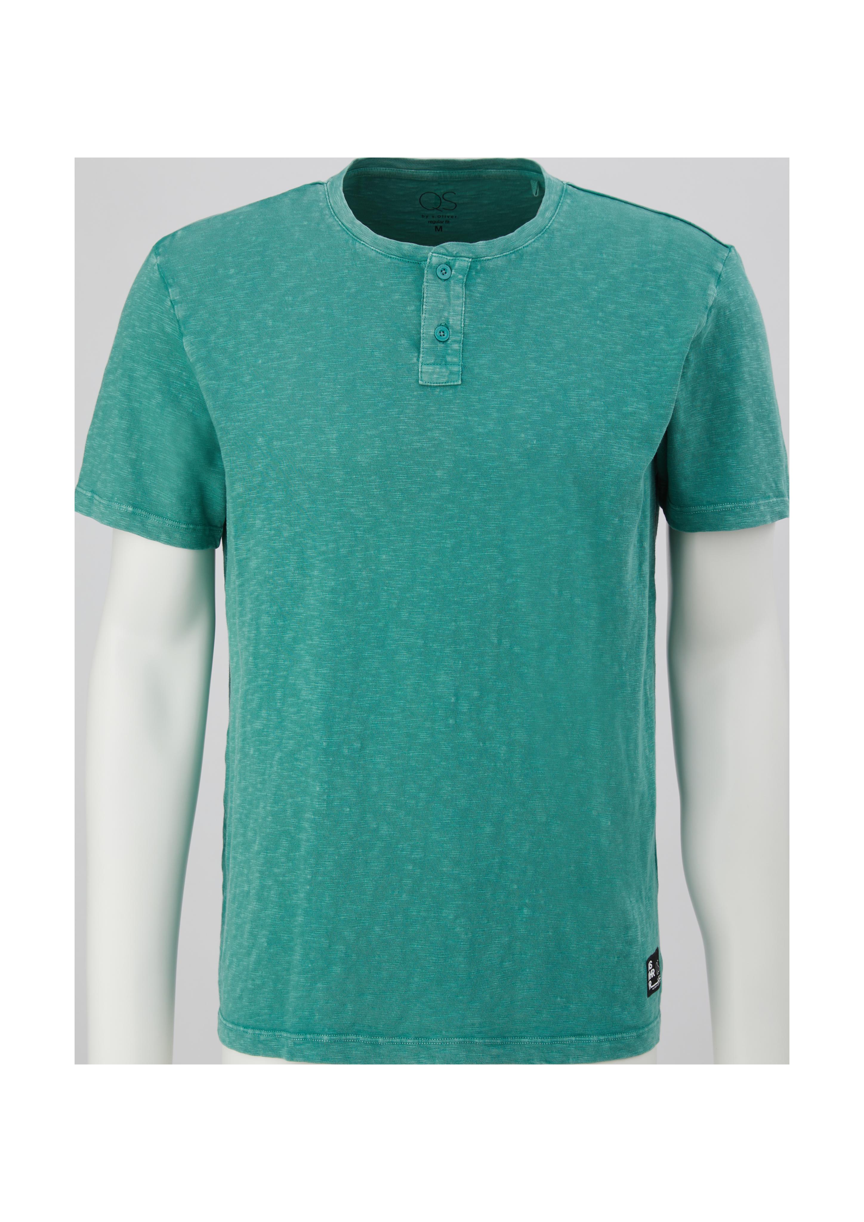 T-Shirt mit Henleyausschnitt  2127277-7344