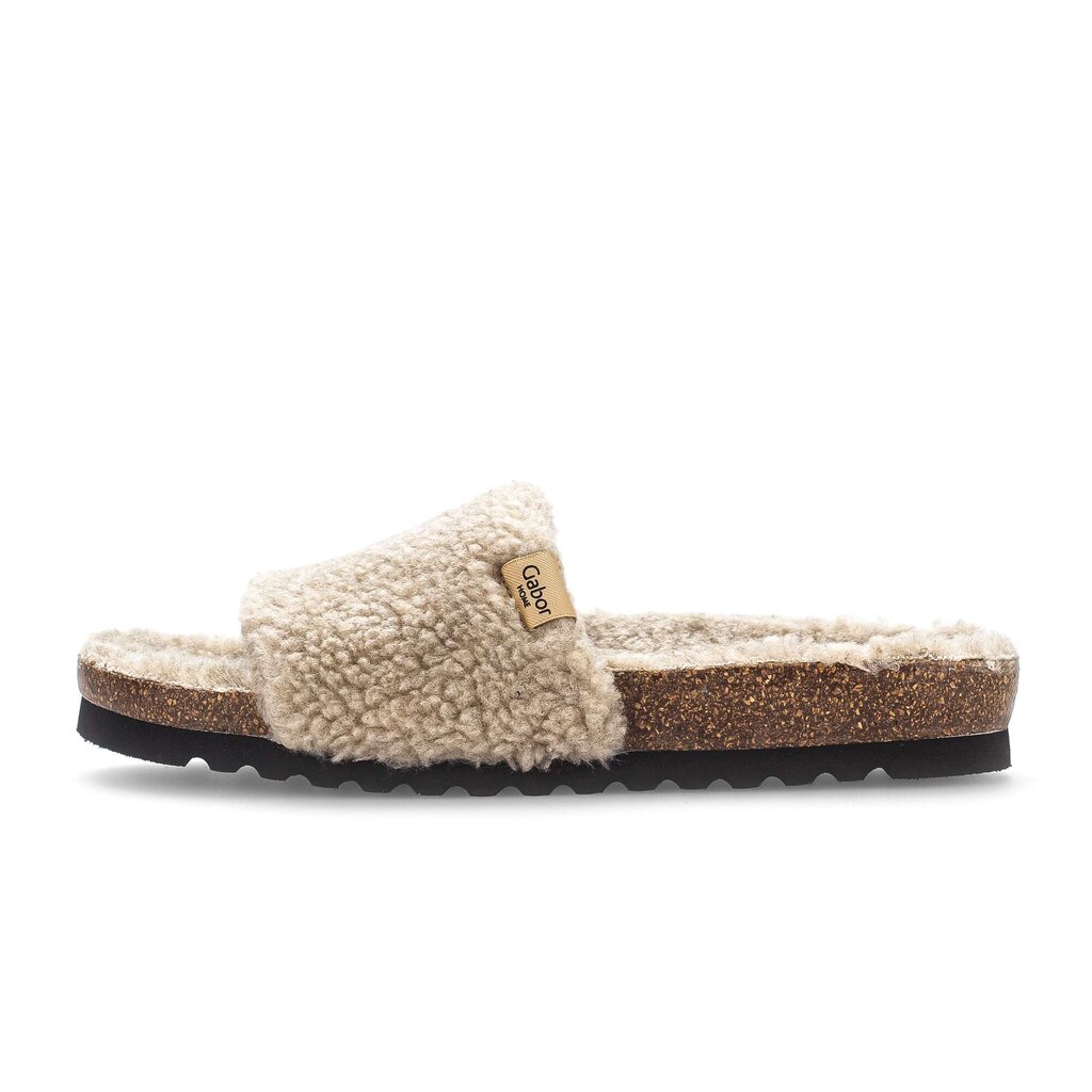 Gabor fashion Plüschhausschuh beige