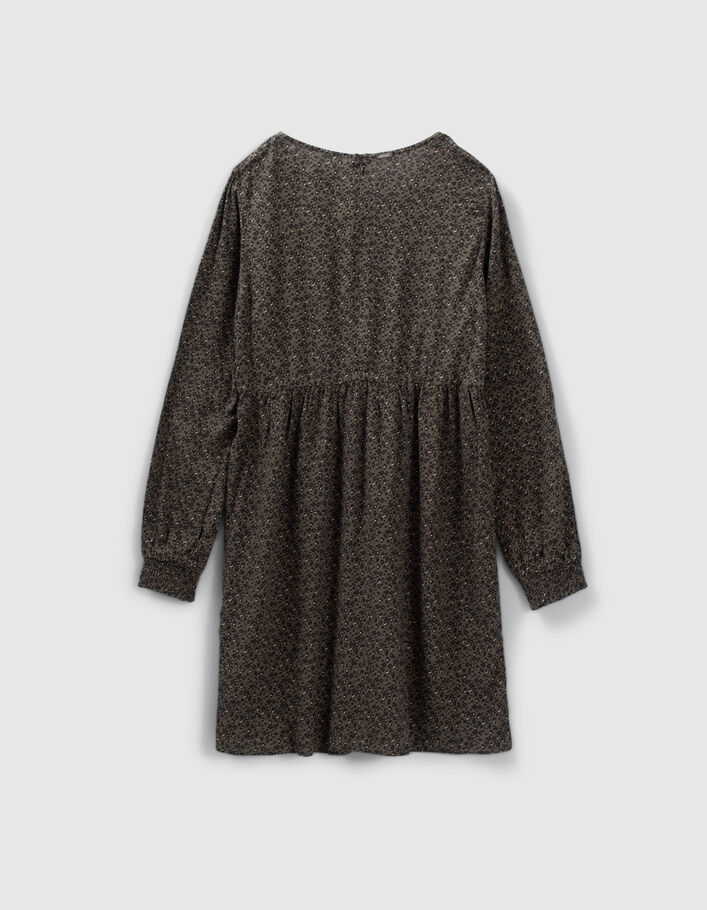 Robe kaki LENZING™ ECOVERO™ imprimé léopard fille