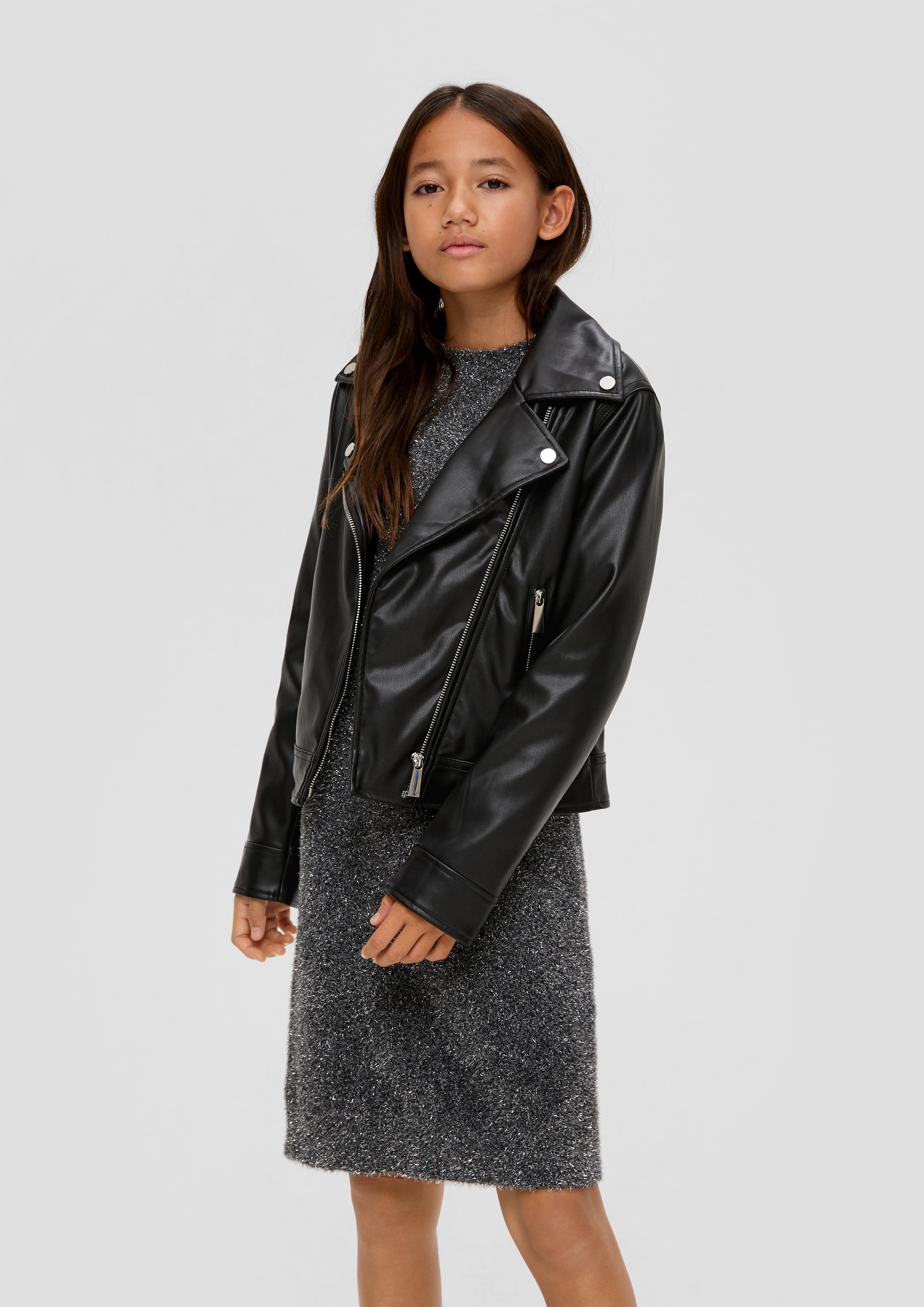 Bikerjacke aus Lederimitat  2137257-9999