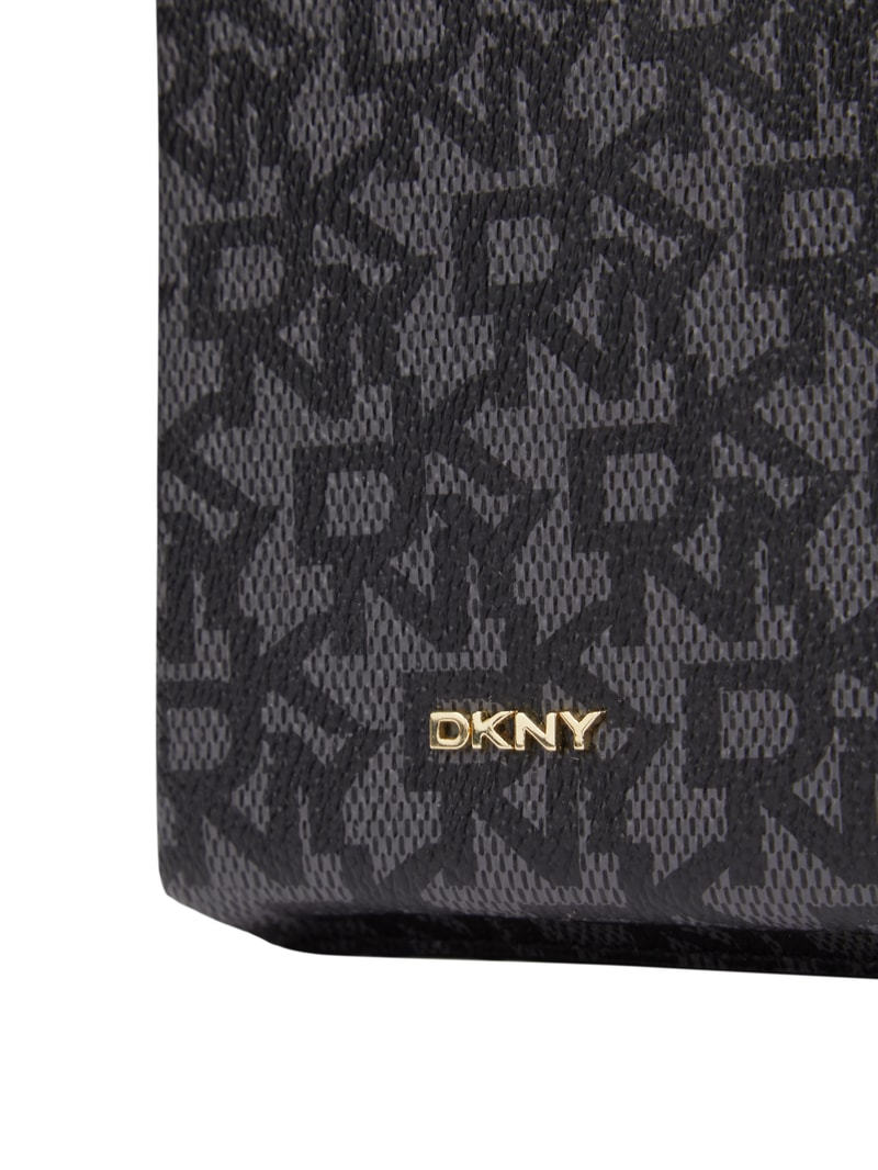 Handytasche mit Logo-Muster Modell 'Thomasina' in schwarz