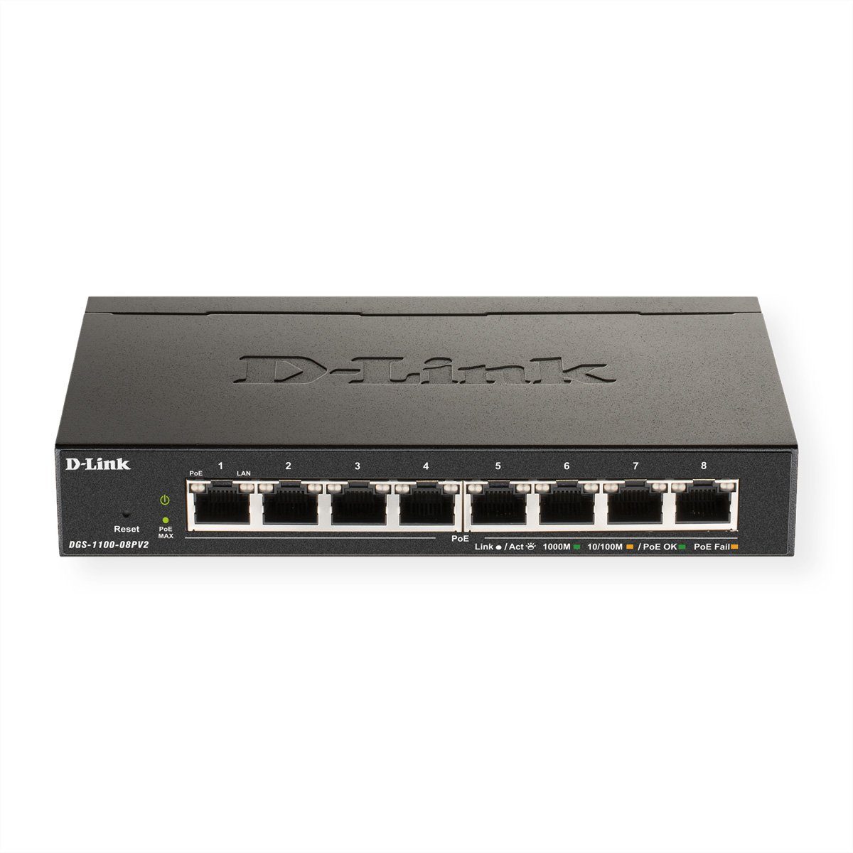 D-Link DGS-1100-08PV2 Gigabit Smart Managed Switch Netzwerk-Switch
