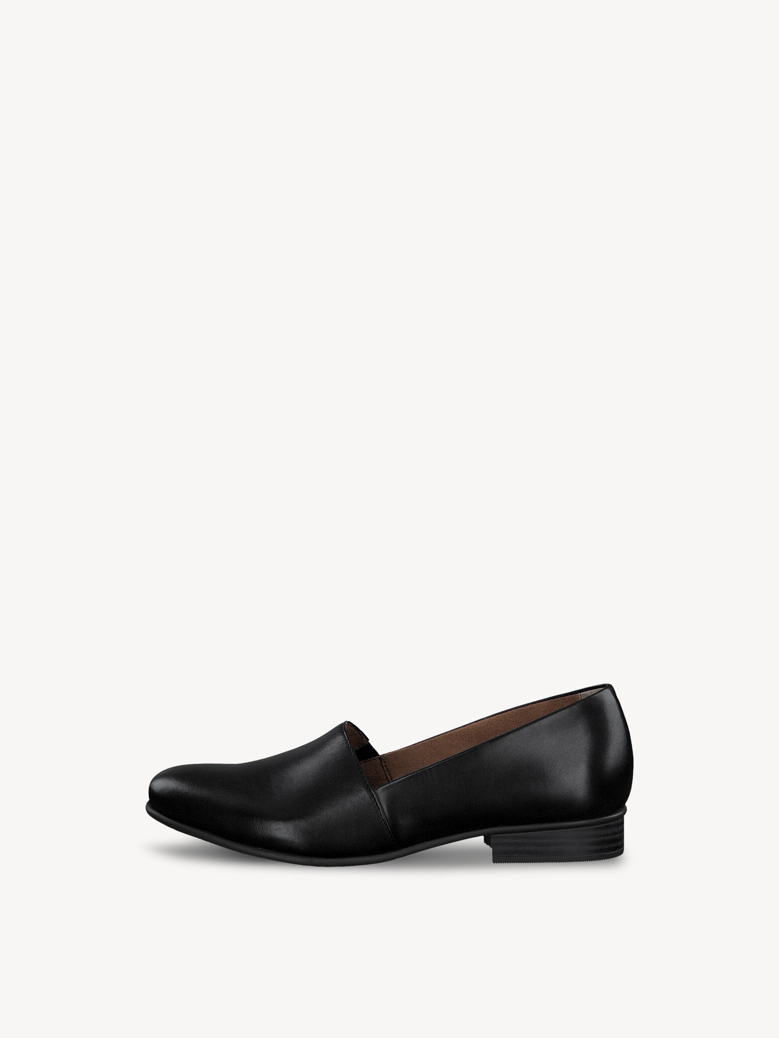 Slipper en cuir - noir