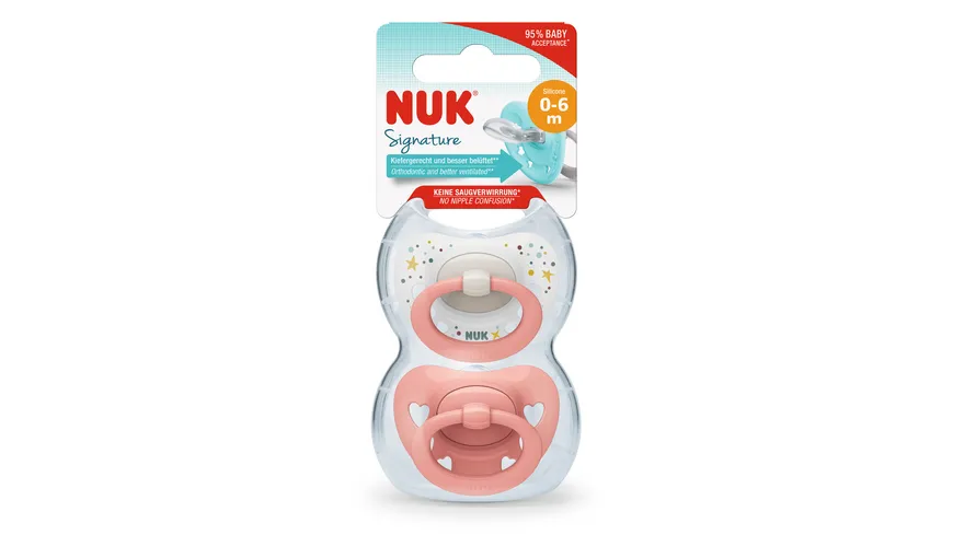 NUK Schnuller Signature Silikon 0-6 Monate