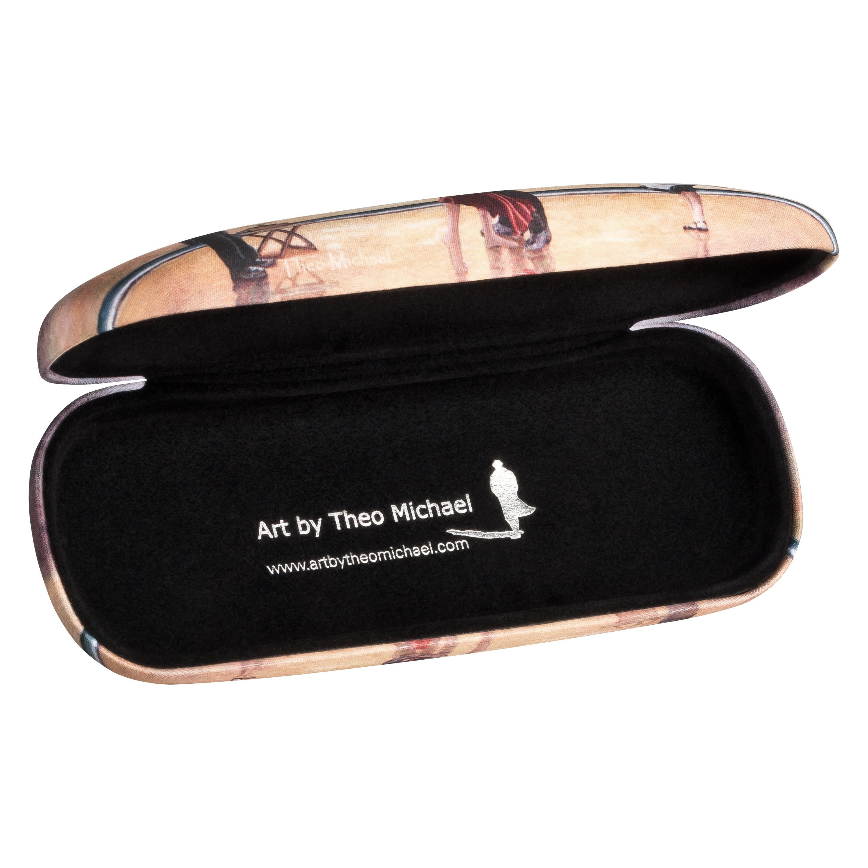 von Lilienfeld Brillenetui Brillenetui Theo Michael: Hommage to the Singing Butler Kunst Hardcase, stabiles mit Mikrofaser bezogenes Hardcase