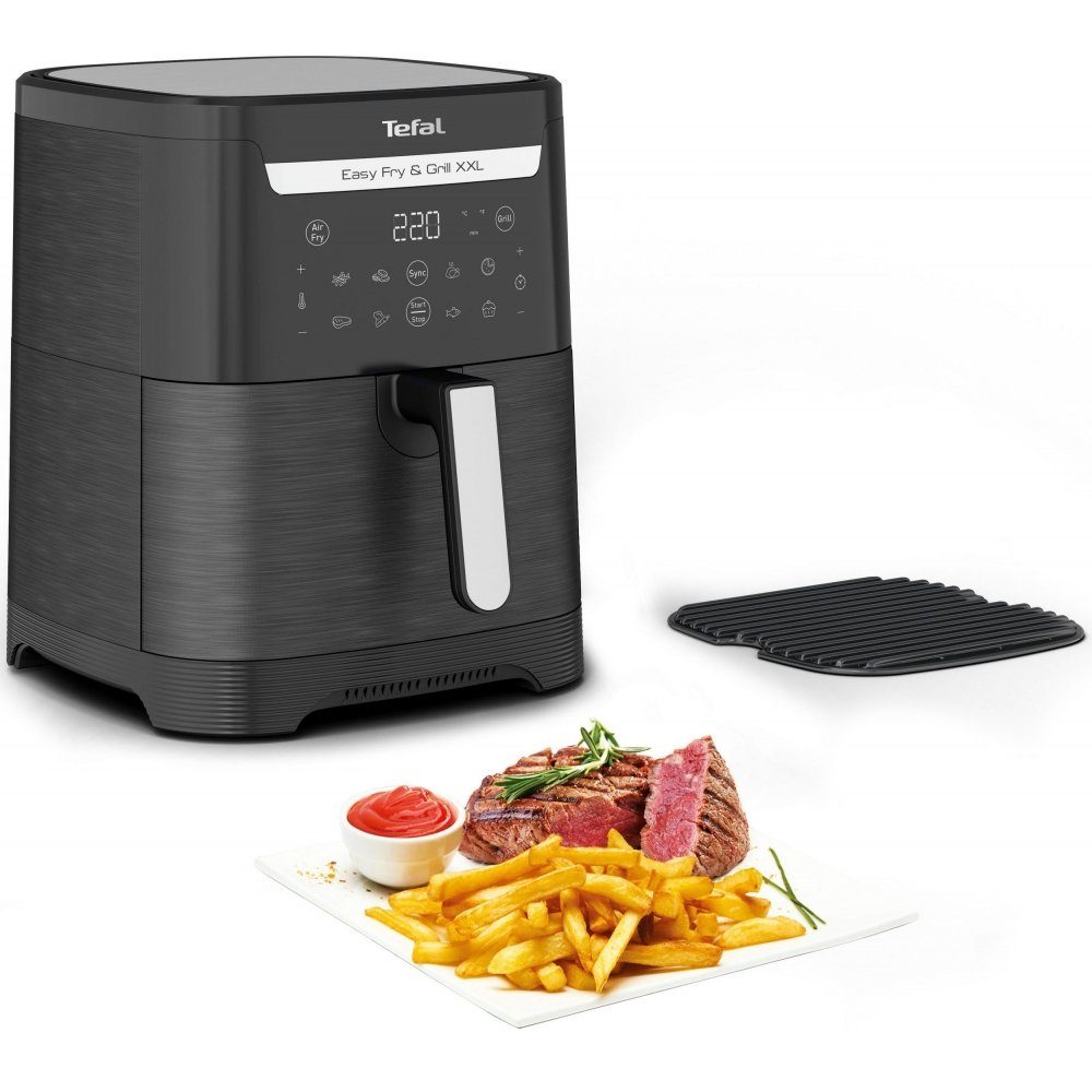 Tefal Heißluftfritteuse EY8018 Easy Fry & Grill XXL - Heißluftfritteuse - schwarz, 1830 W