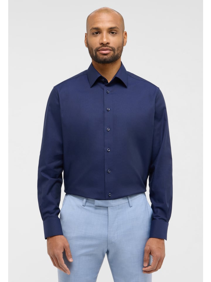 Eterna Hemd MODERN FIT in dunkelblau günstig kaufen