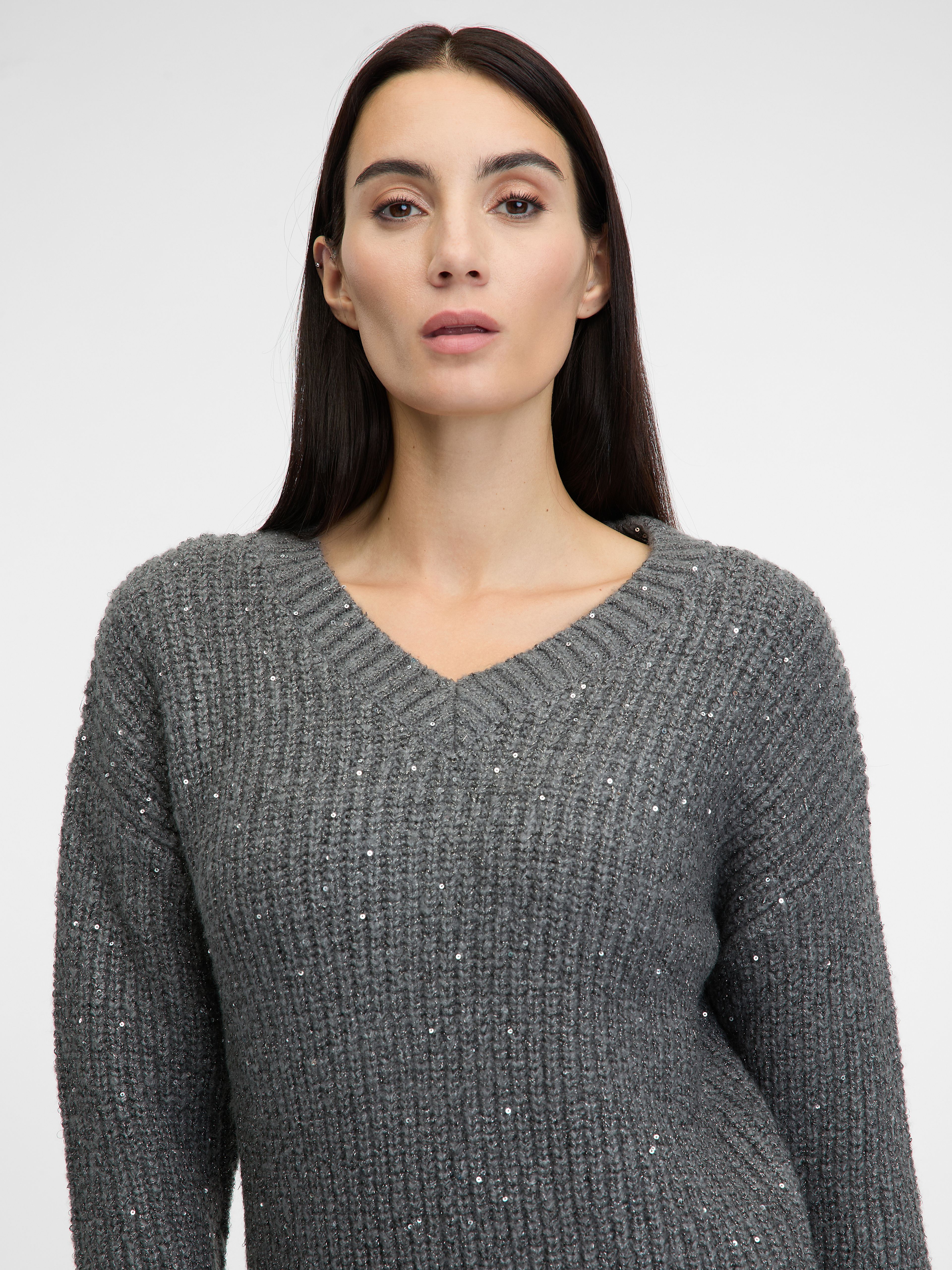 Grauer Damenpullover ORSAY