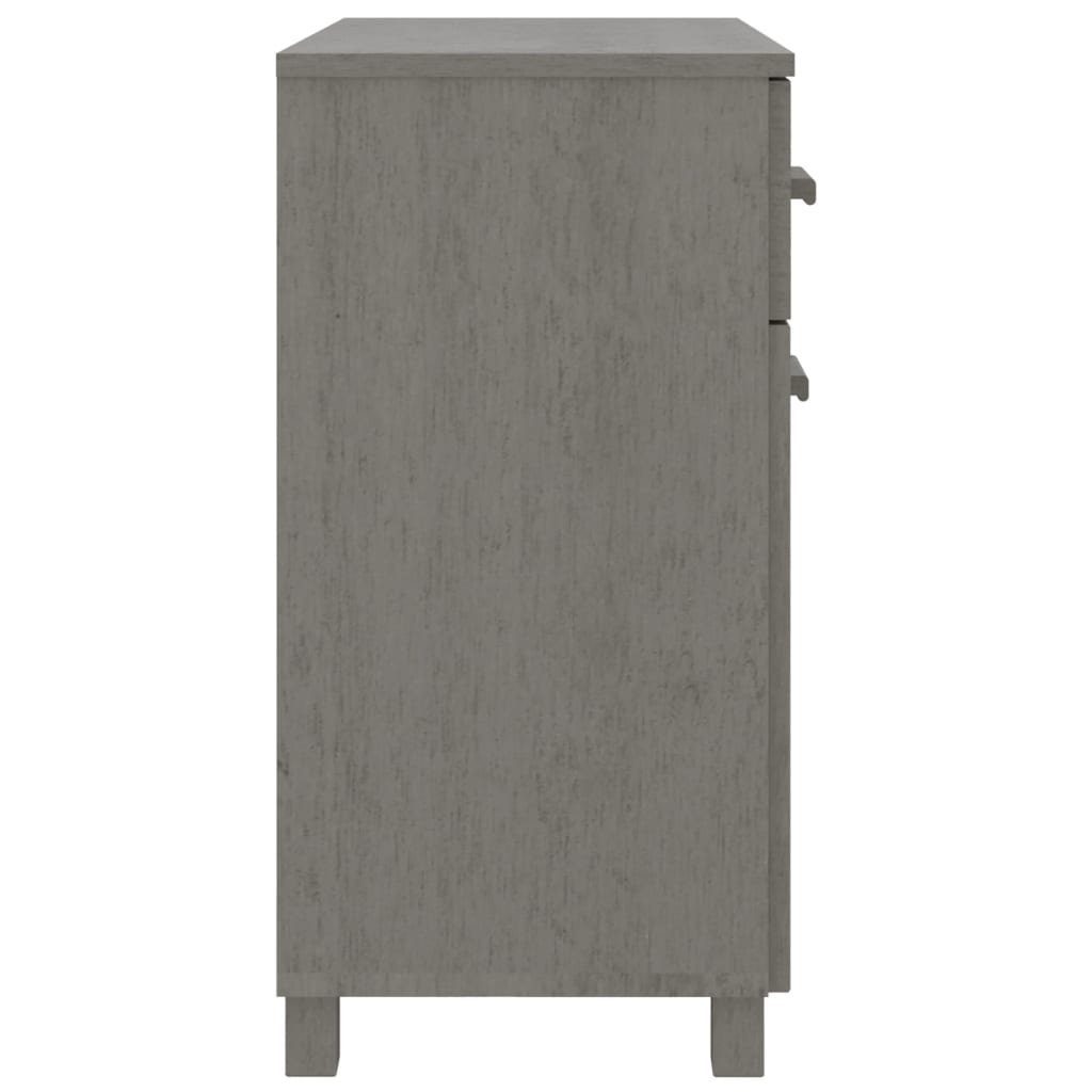 vidaXL Sideboard Sideboard HAMAR Hellgrau 79x40x80 cm Massivholz Kiefer (1 St)