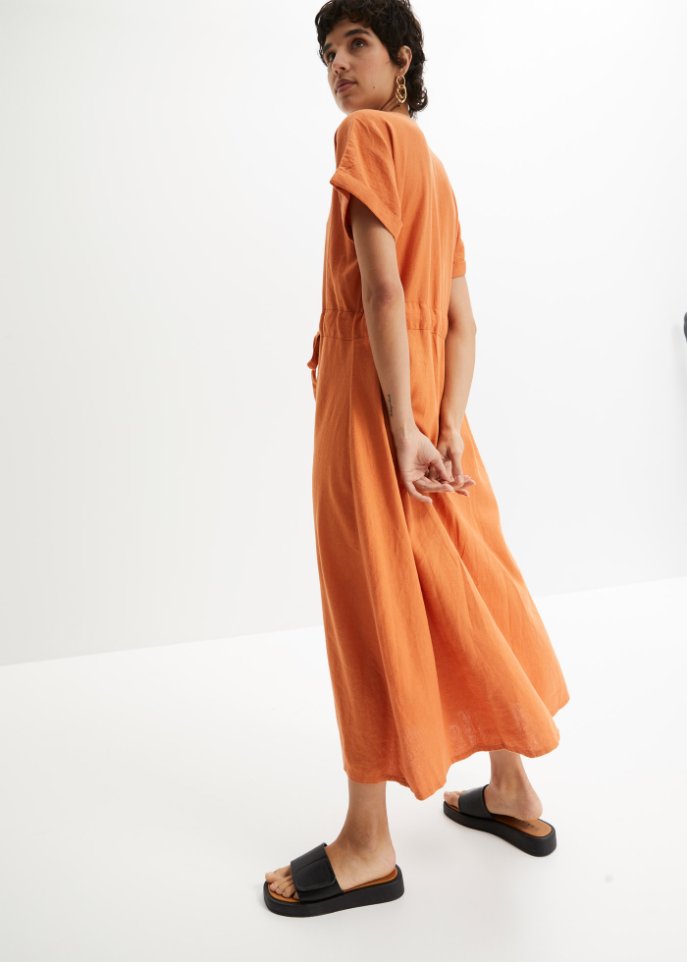 Kleid aus Leinenmischung