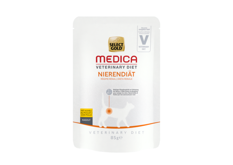 SELECT GOLD Nassfutter SELECT GOLD Medica Nierendiät 24x85g Huhn