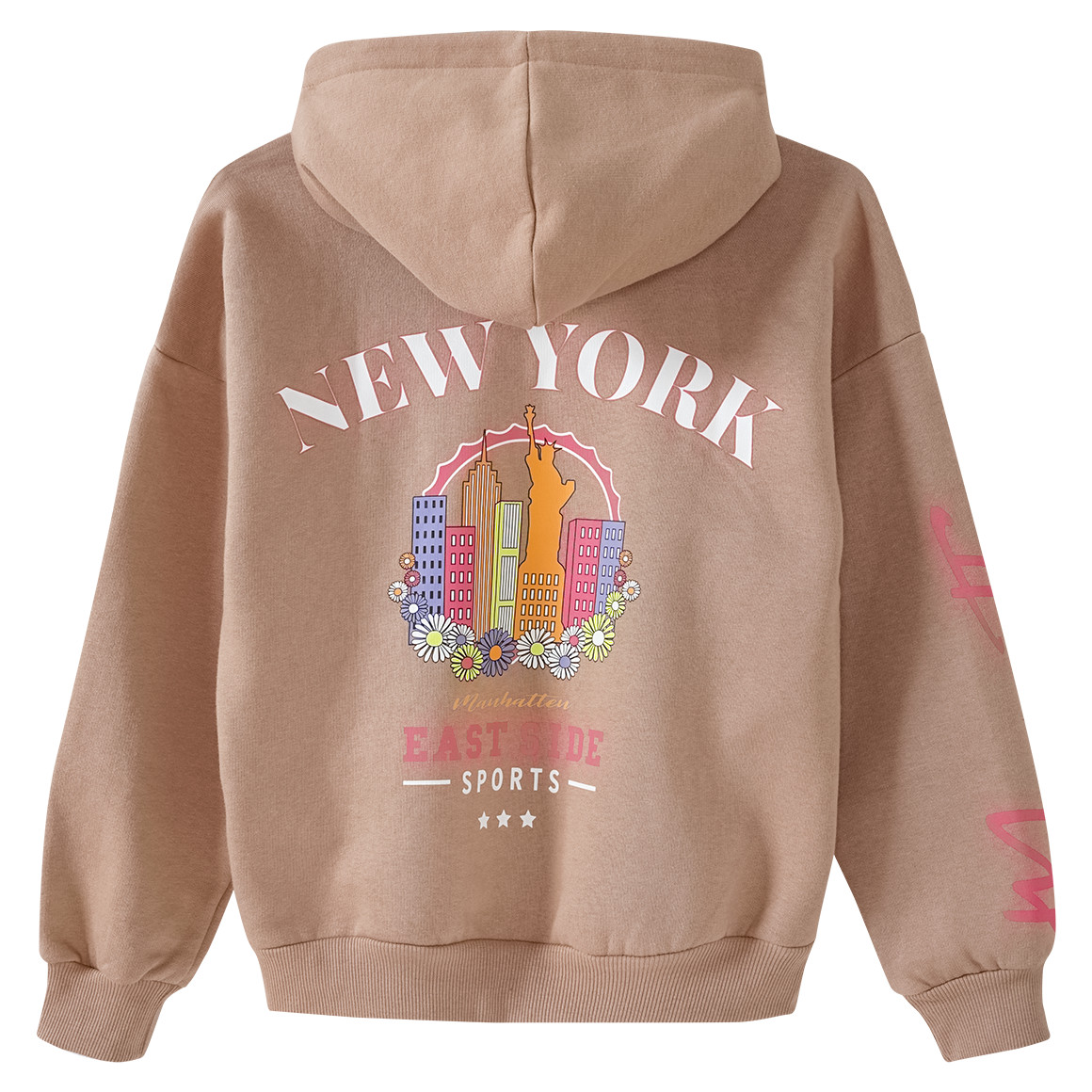 Mädchen Hoodie mit großem Backprint