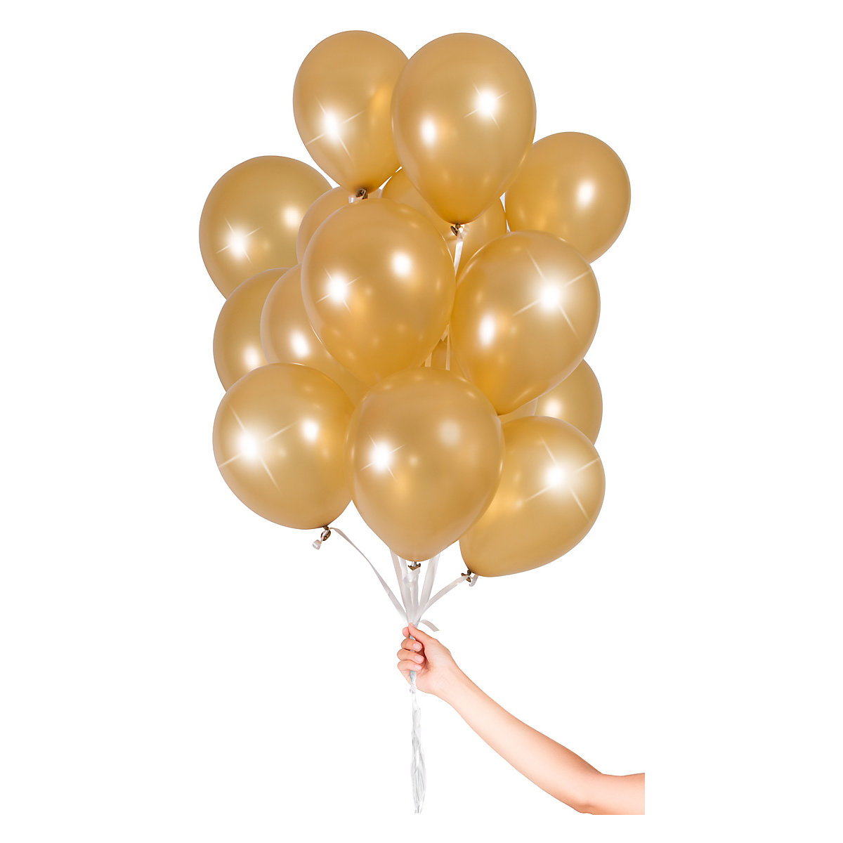 Luftballons Gold 23 cm, 30 Stück