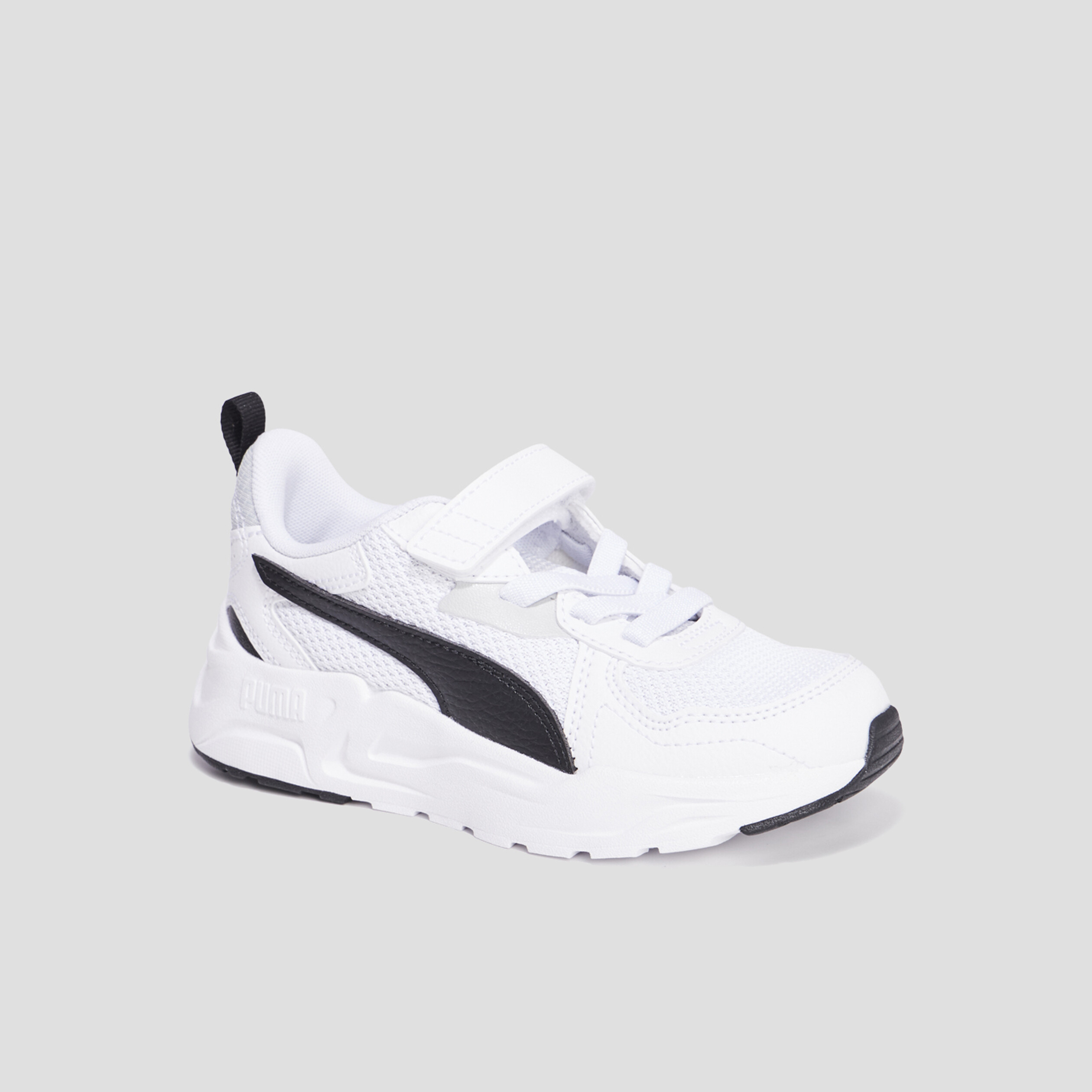 Baskets running à scratchs Puma Trinity blanc garçon | La Halle